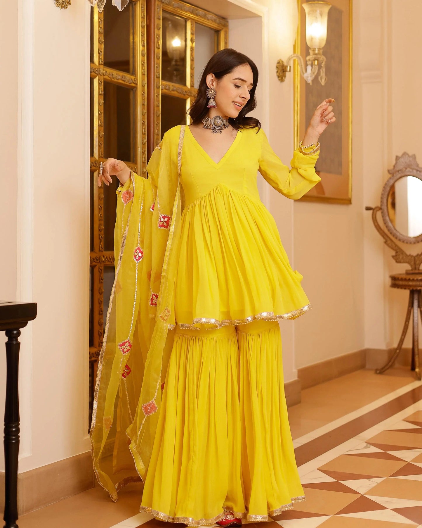 Falak Gotapatti Georgette Suit Set My Store