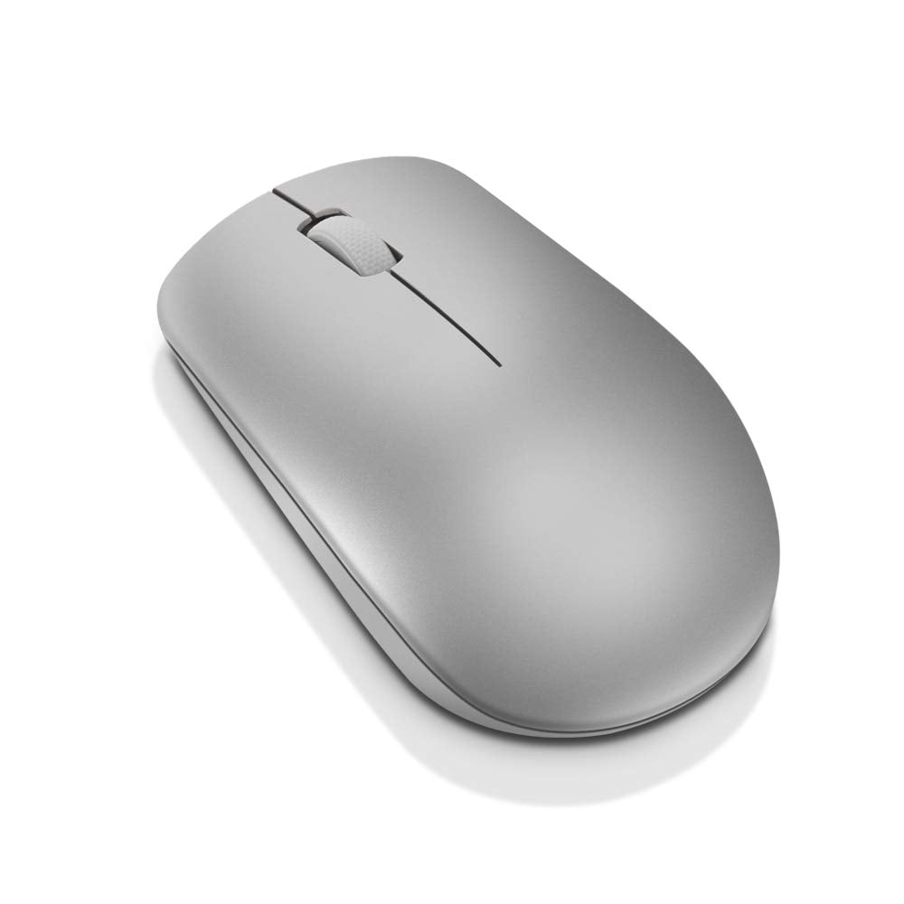 Lenovo 530 Wireless Mouse Platinum Grey: Ambidextrous, Ergonomic Mouse, Up to 8 Million clicks for Left and Right Buttons, Optical Sensor 1200 DPI, 2.4 GHz Wireless Technology via Nano USB Receiver