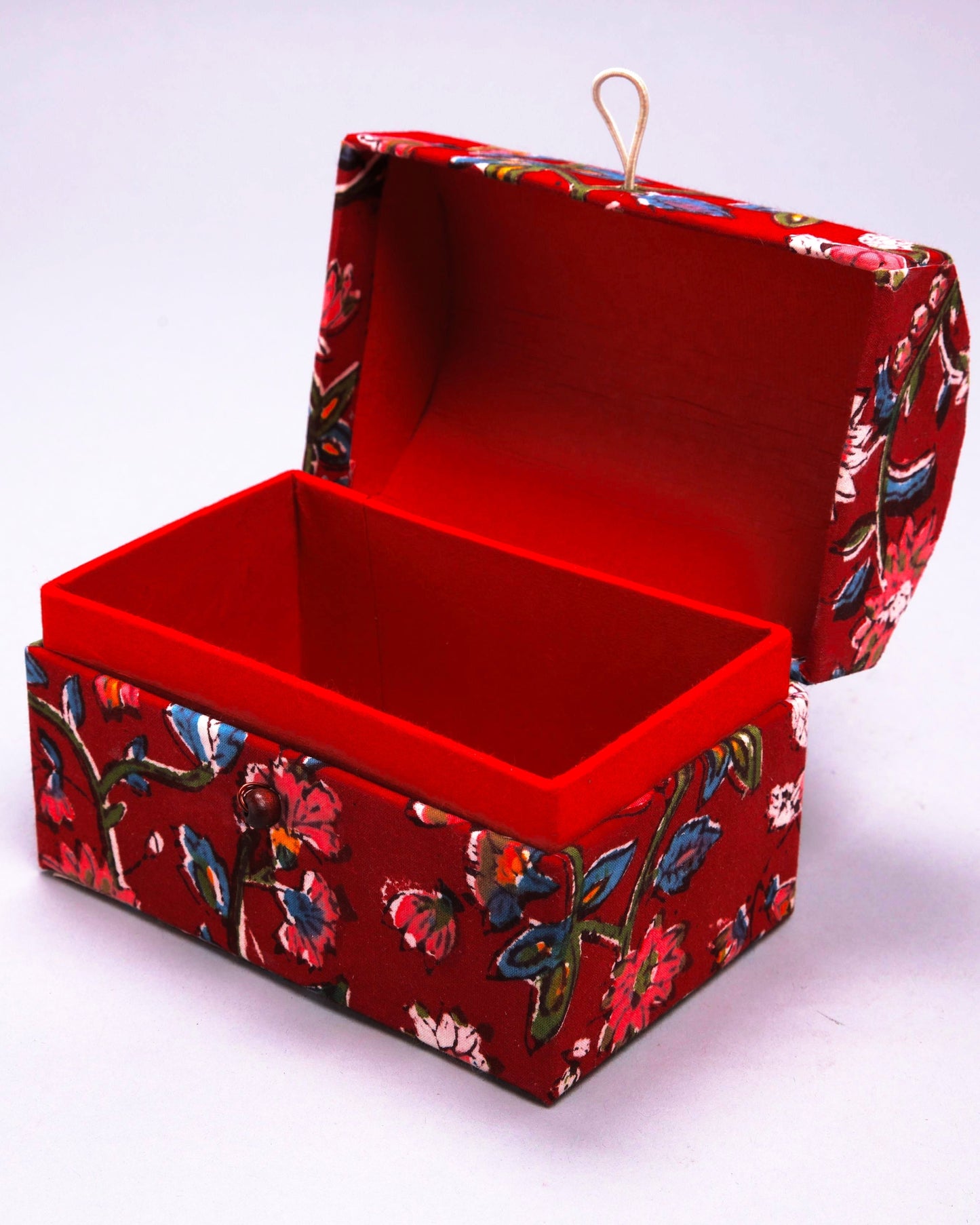 Ribbon Red Treasure Chest Jewellery Box My Store