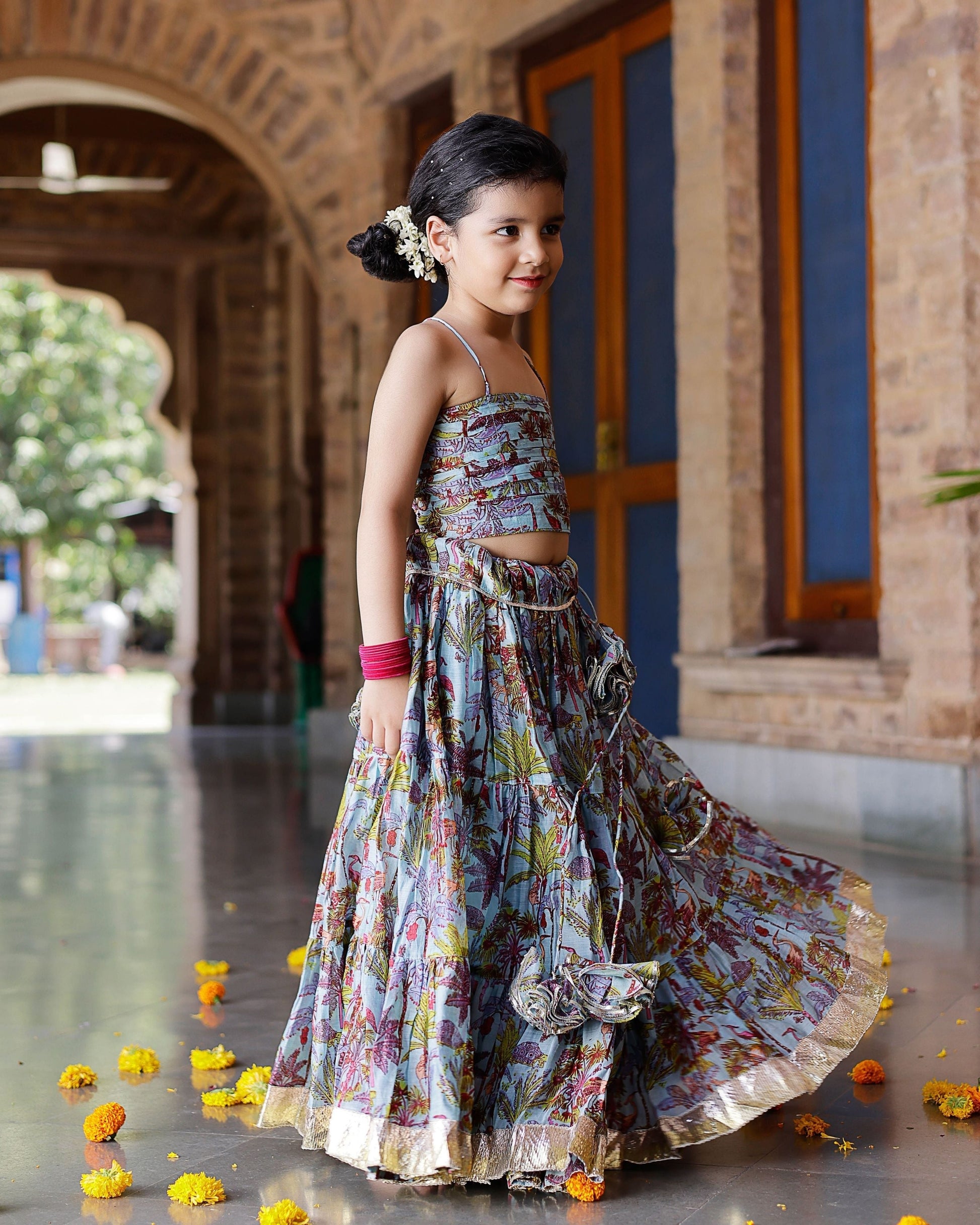 Avisa Chanderi Lehenga Set My Store