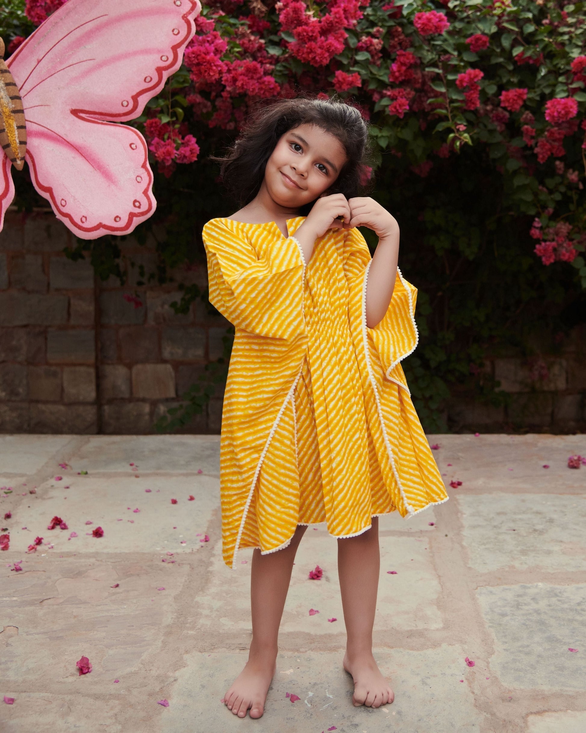 Lemonade Tie & Dye Cotton Kaftan My Store