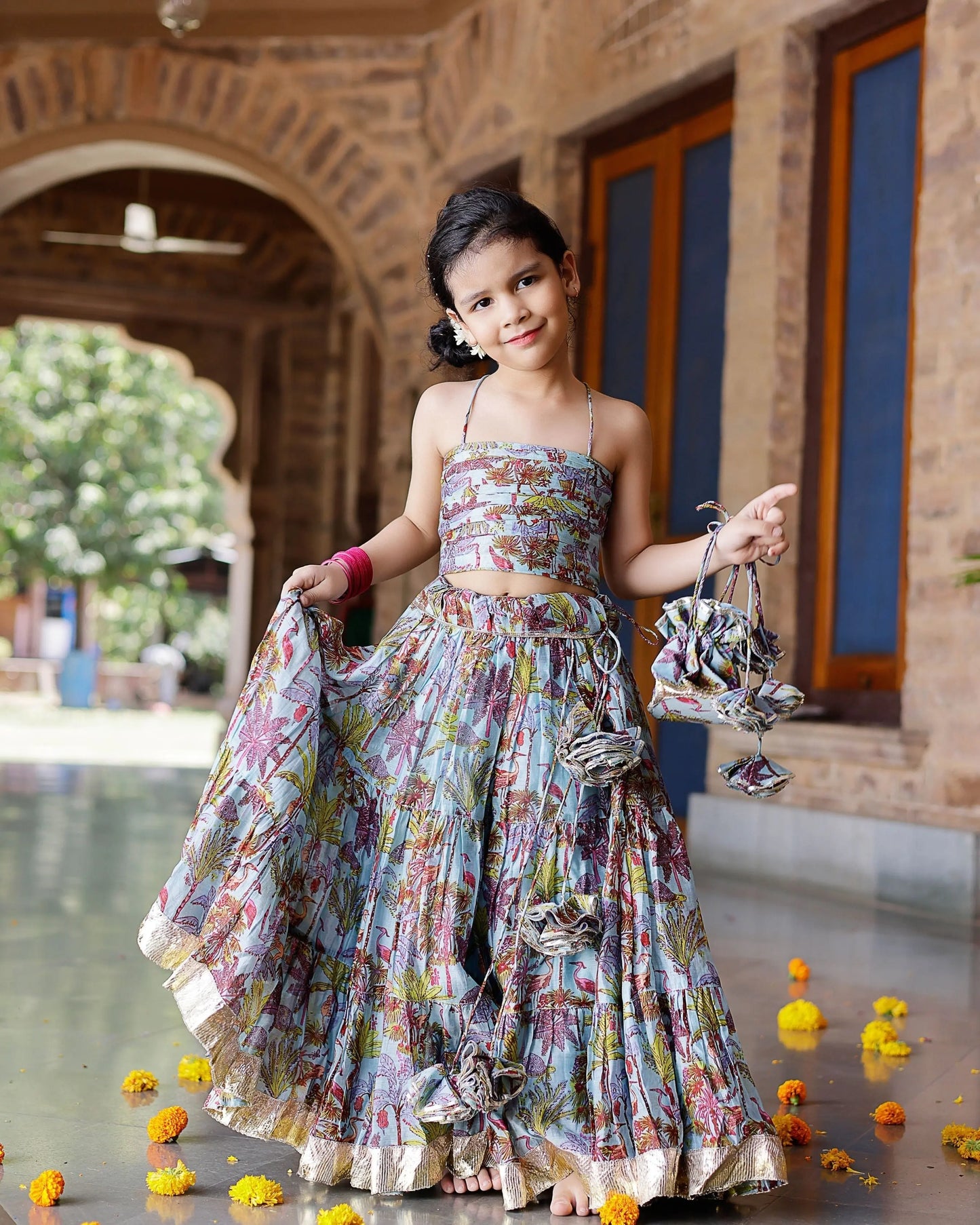 Avisa Chanderi Lehenga Set My Store