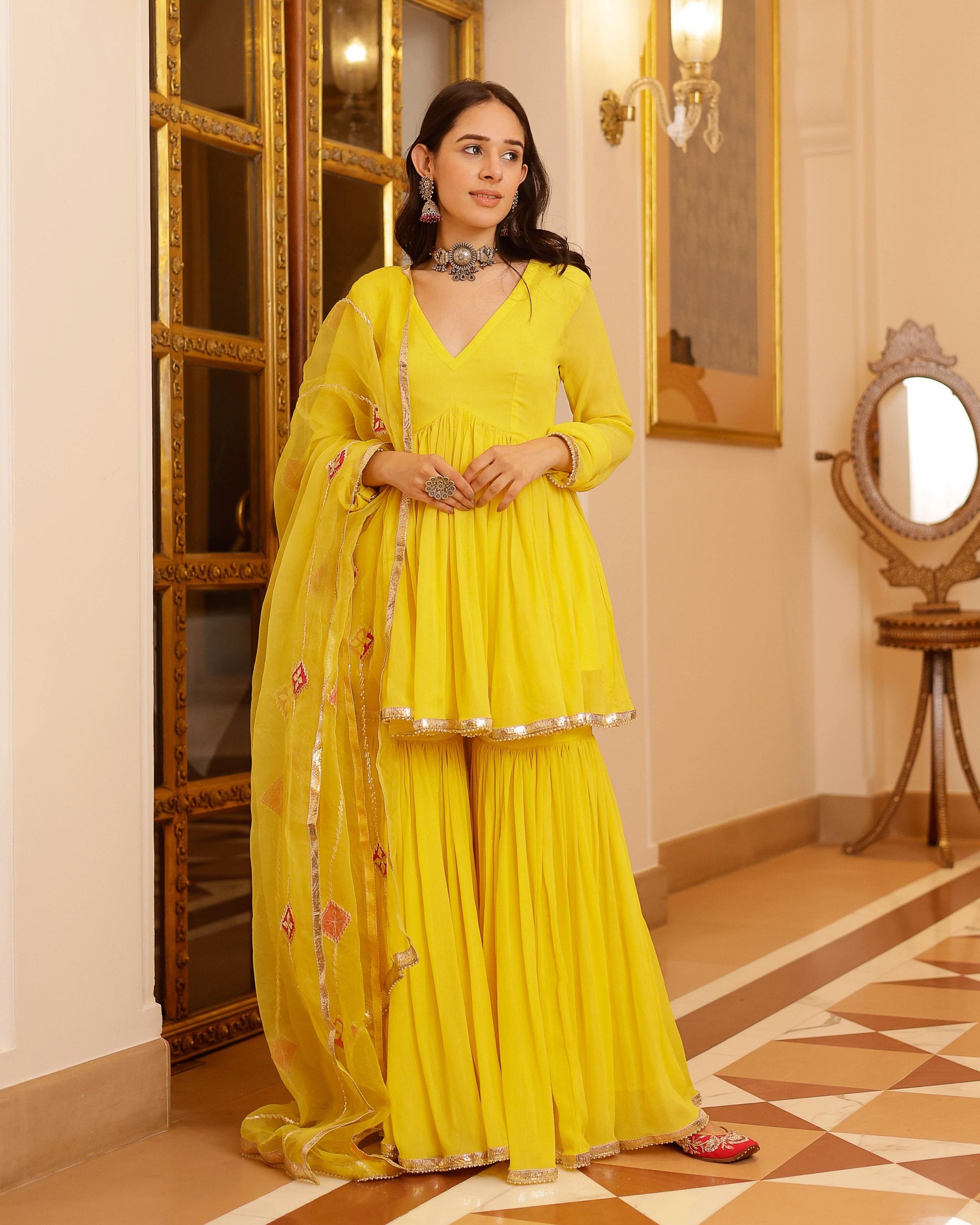 Falak Gotapatti Georgette Suit Set My Store