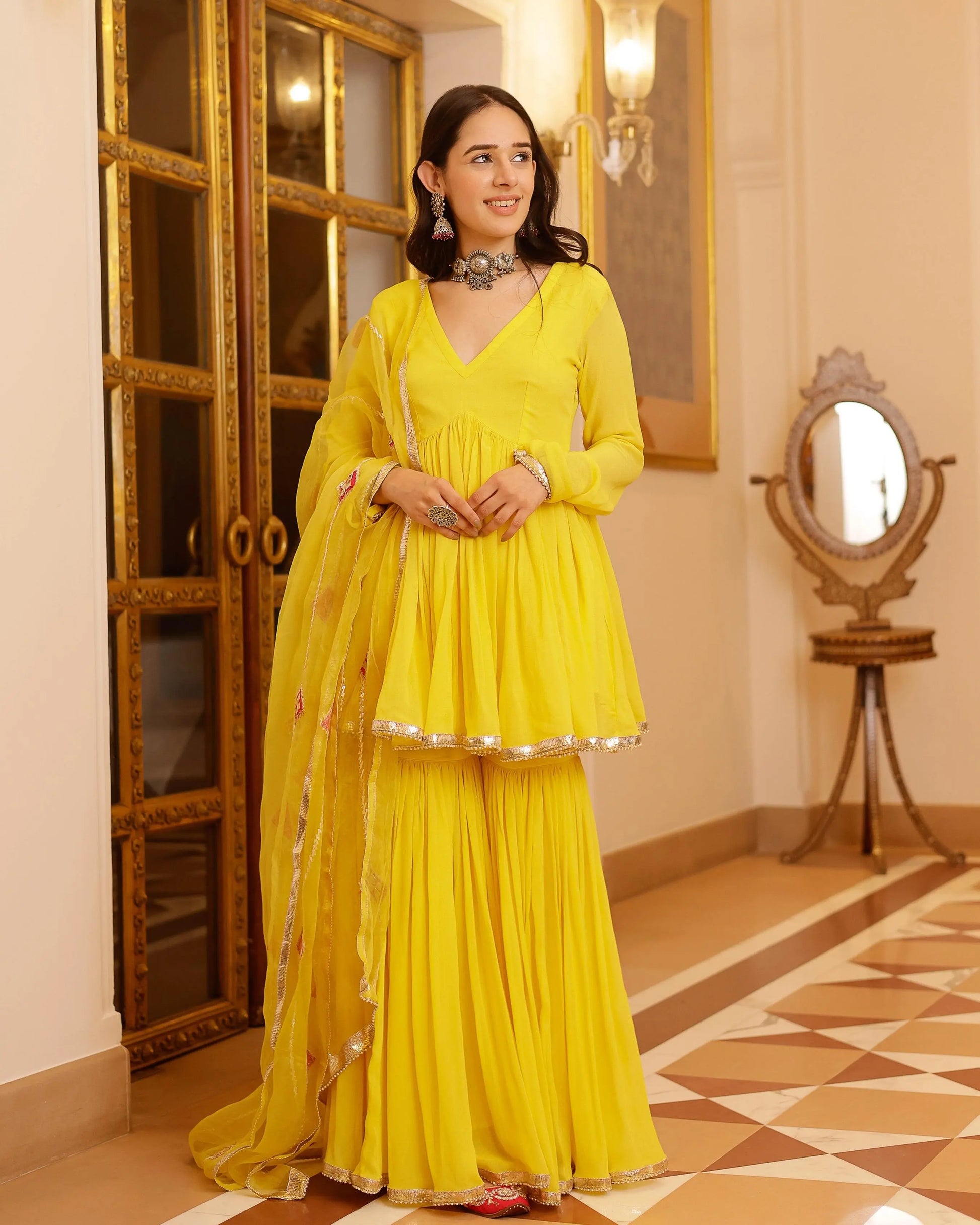 Falak Gotapatti Georgette Suit Set My Store