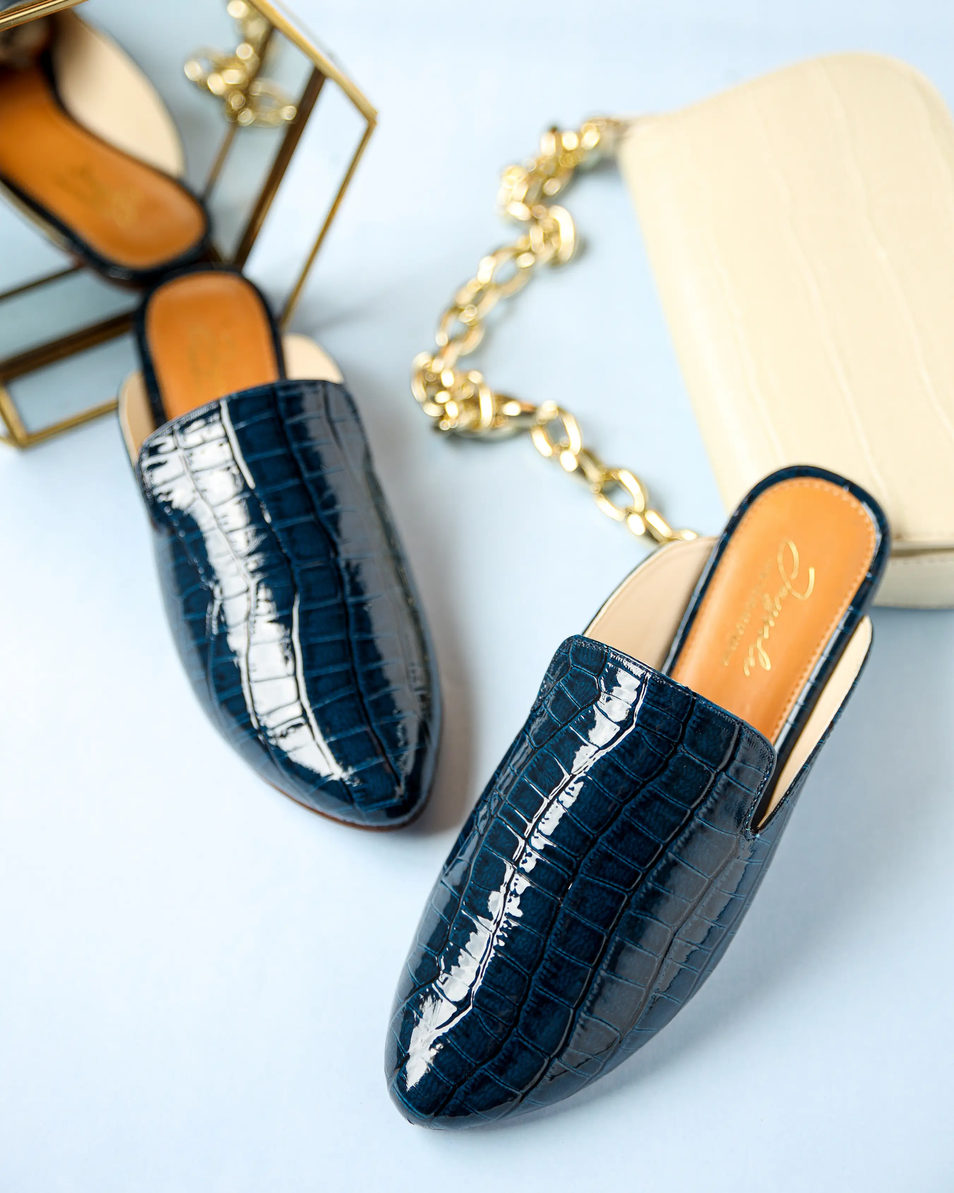 Meteorite Leather Mules My Store