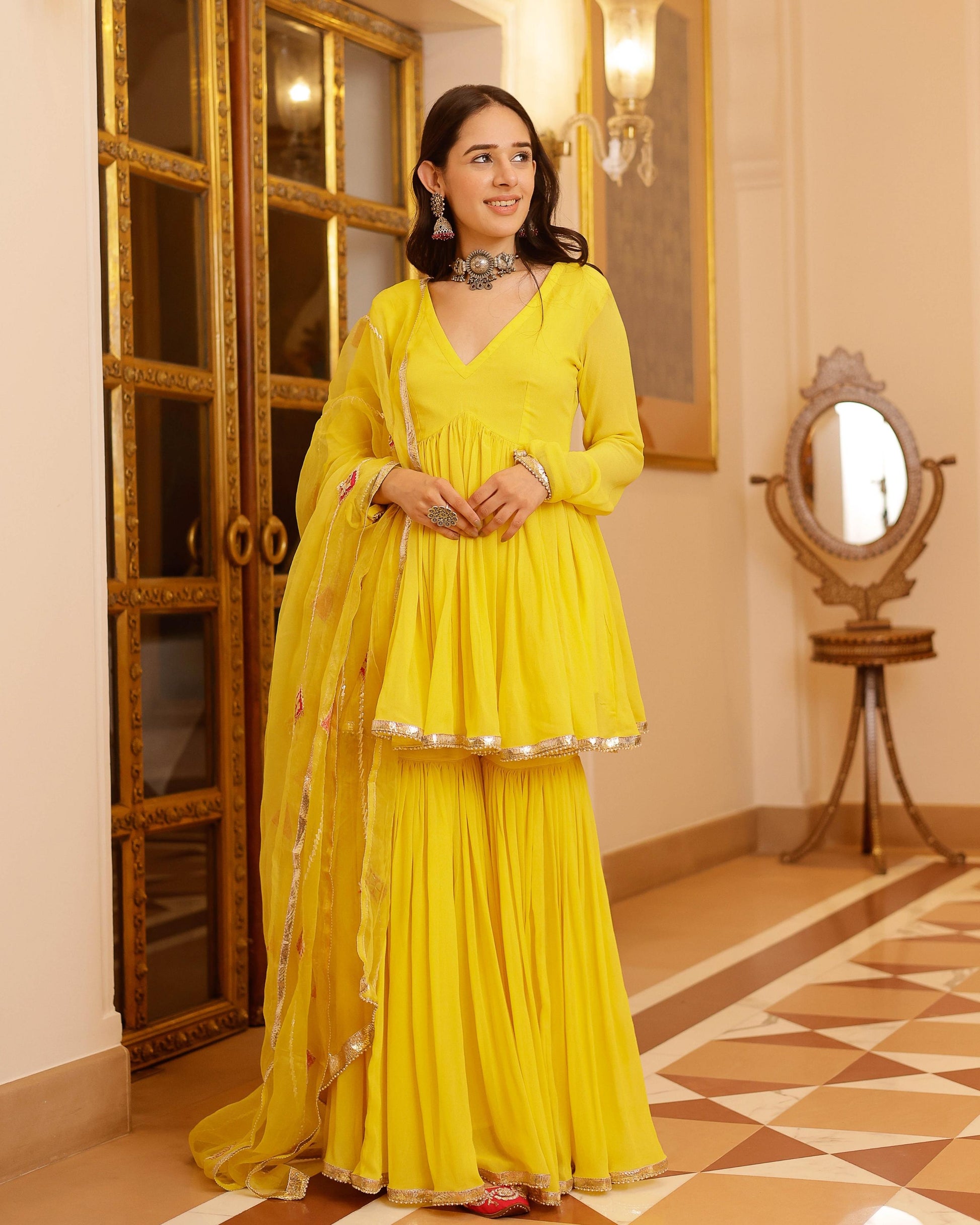 Falak Gotapatti Georgette Suit Set My Store