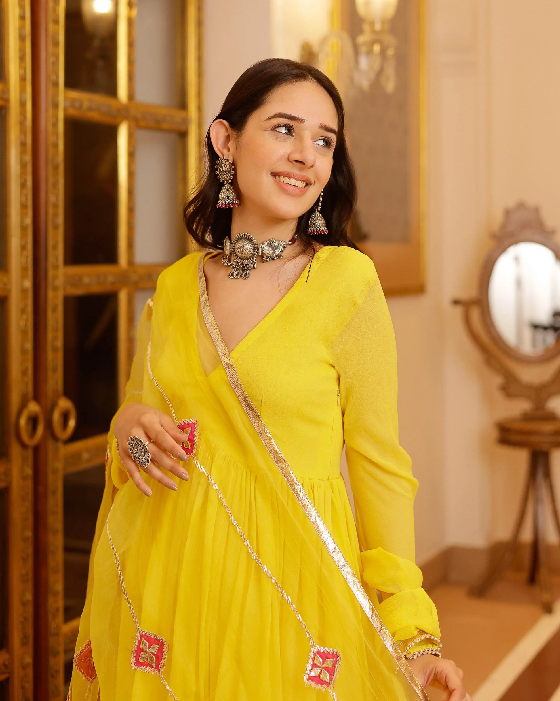 Falak Gotapatti Georgette Suit Set My Store