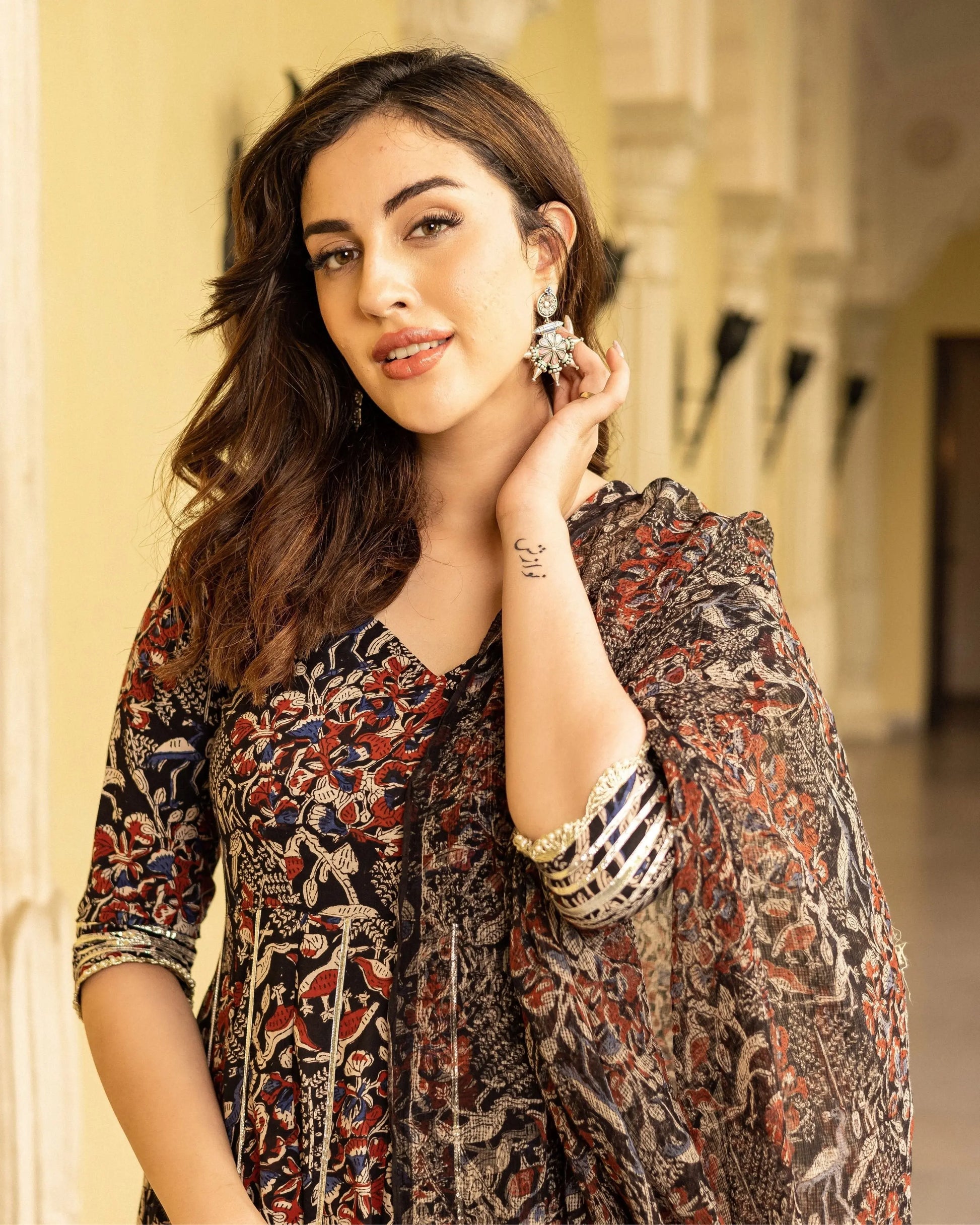 Bhoomi Handblock Gotapatti Suit Set My Store