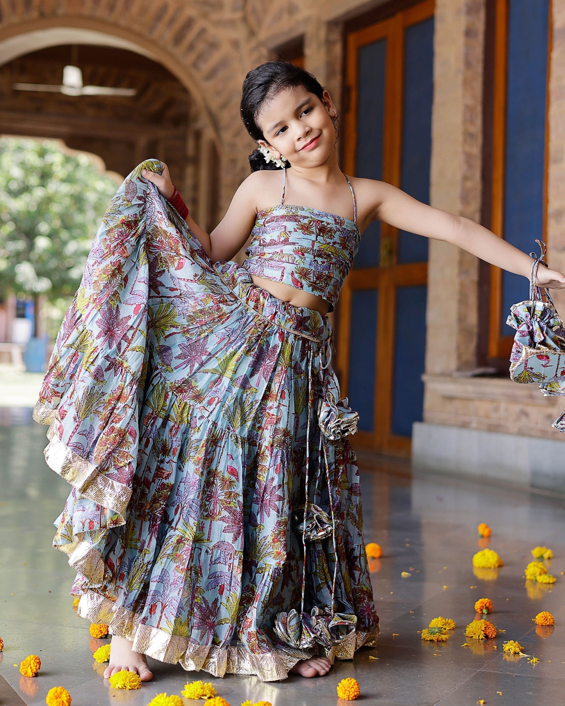 Avisa Chanderi Lehenga Set My Store