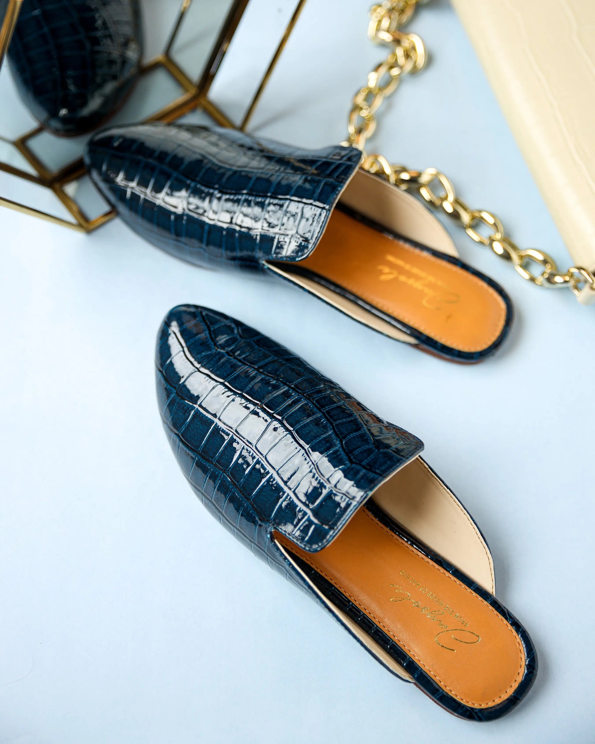 Meteorite Leather Mules My Store