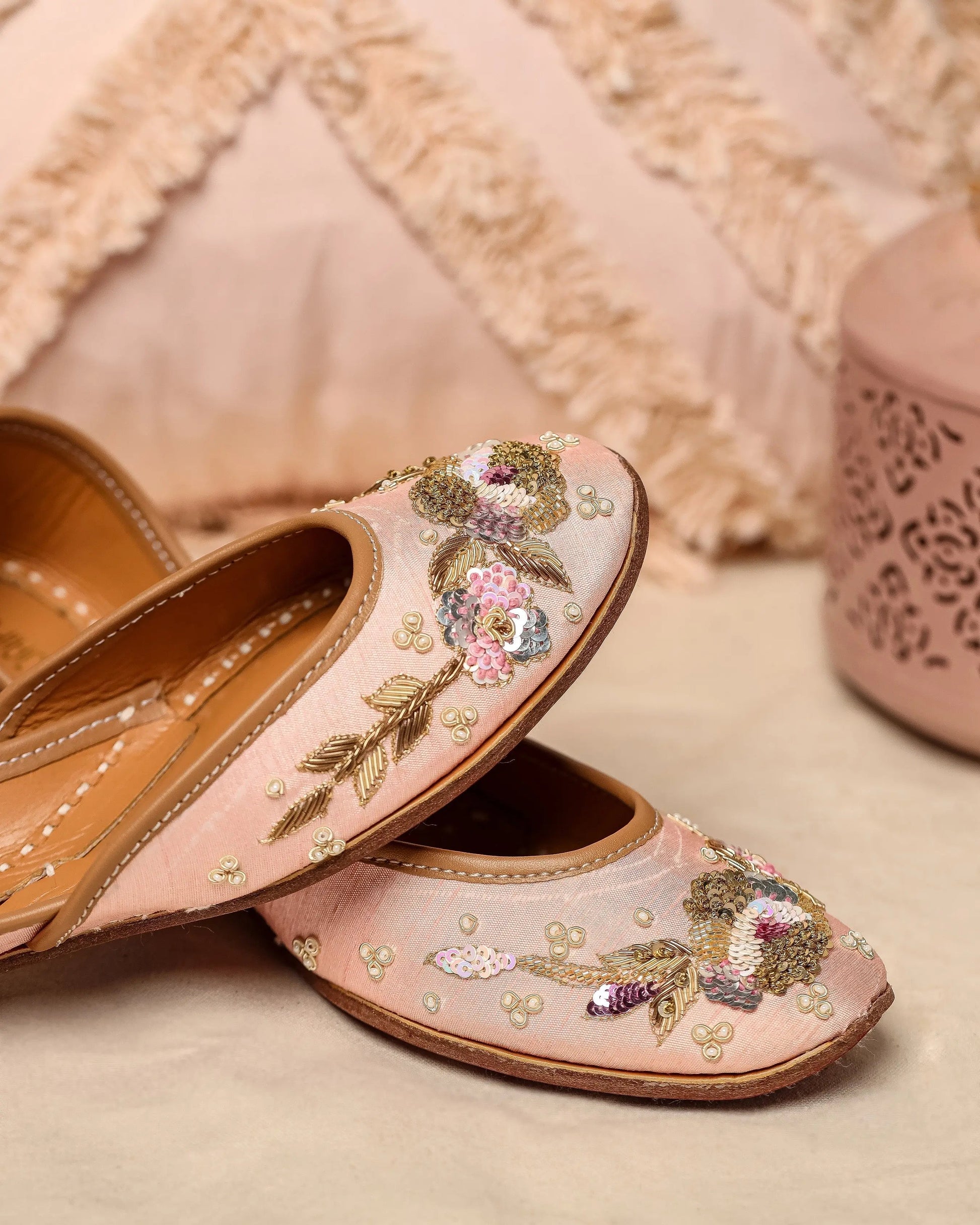 Cosmetic Peach Handcrafted Jutti My Store