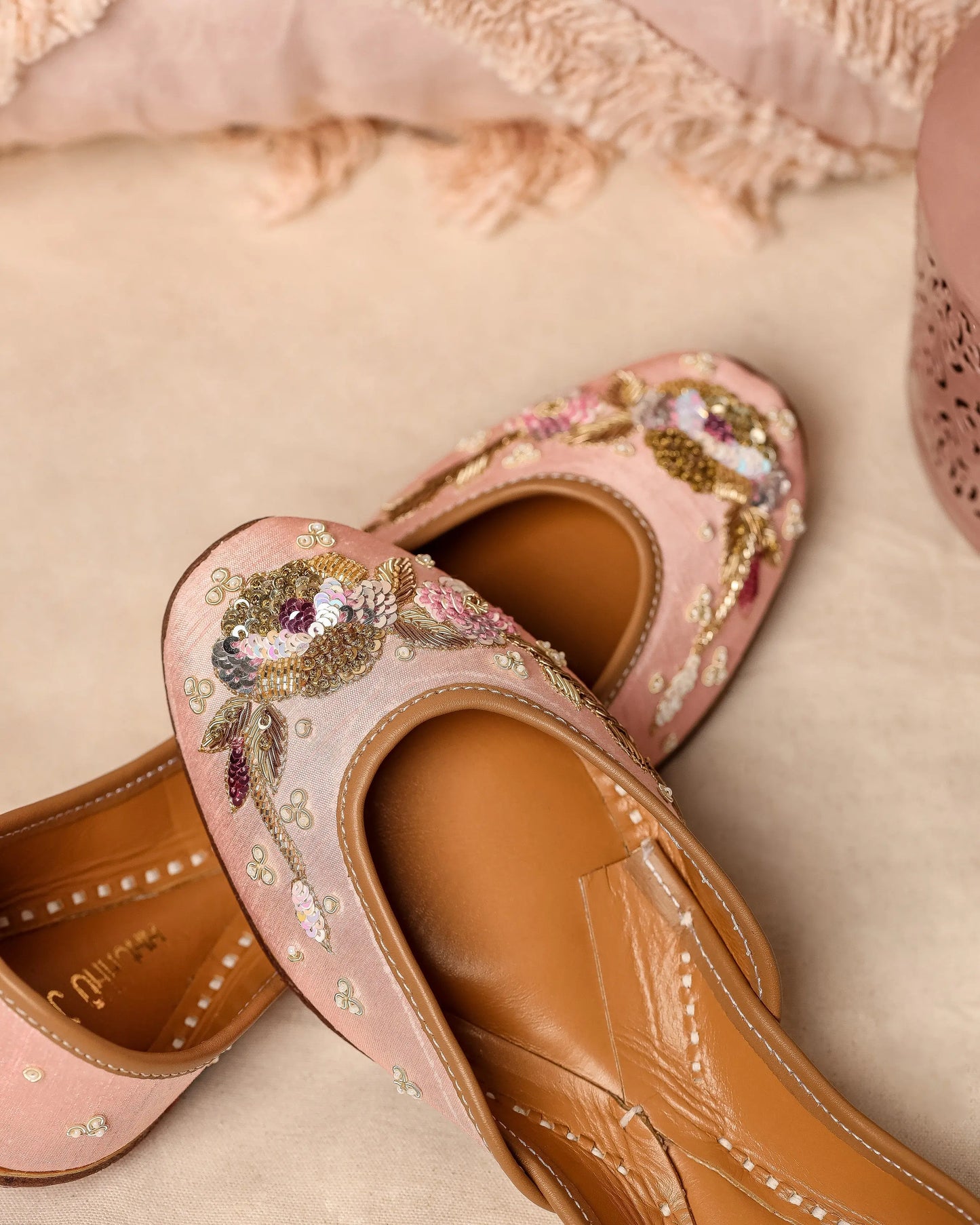 Cosmetic Peach Handcrafted Jutti My Store