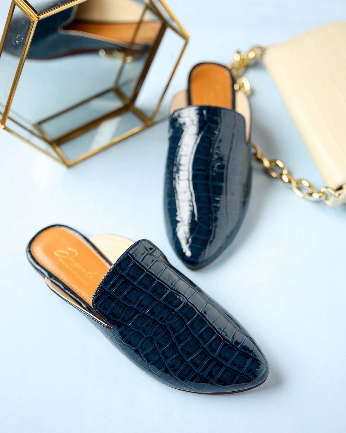 Meteorite Leather Mules My Store