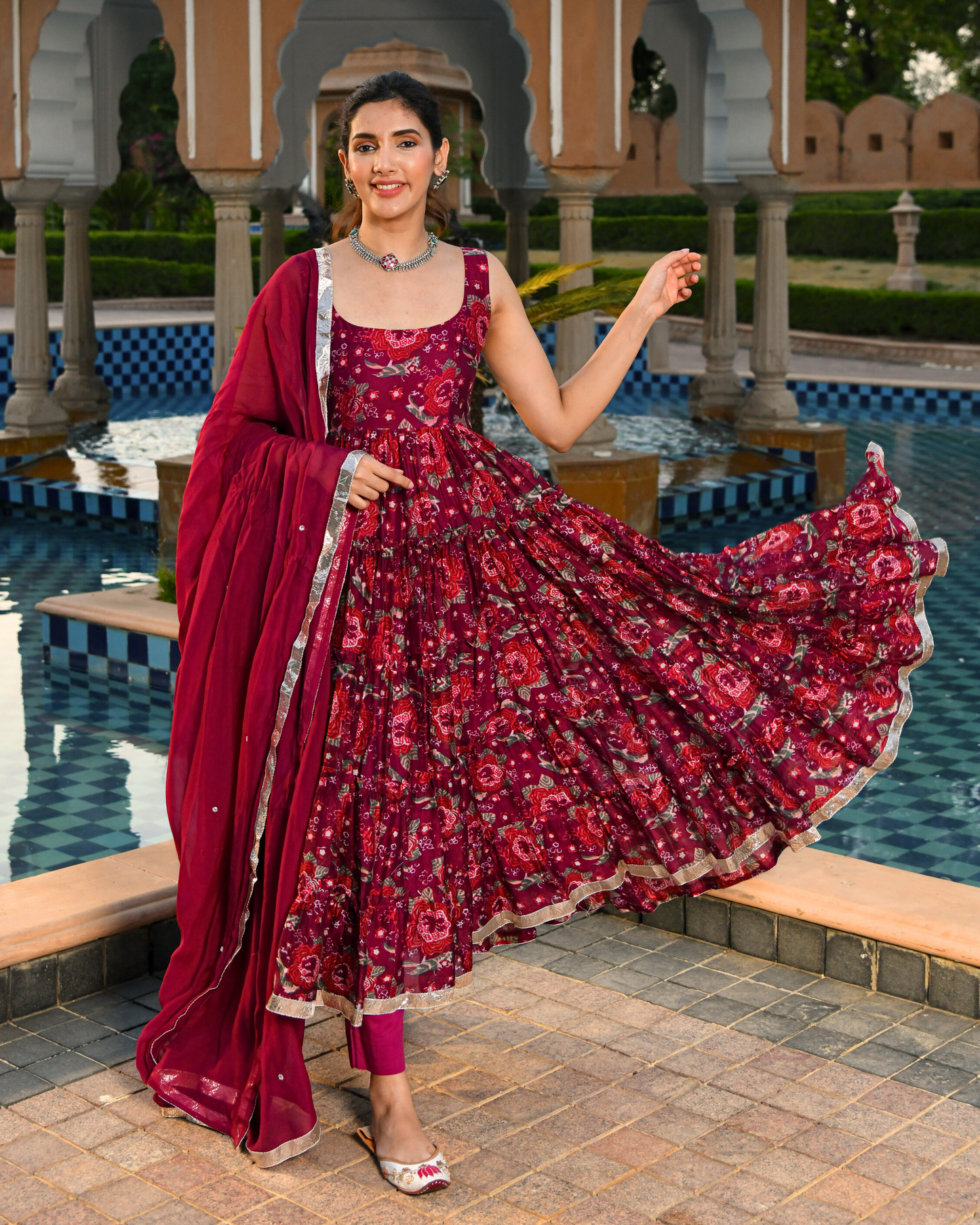 Siya Chanderi Suit Set My Store