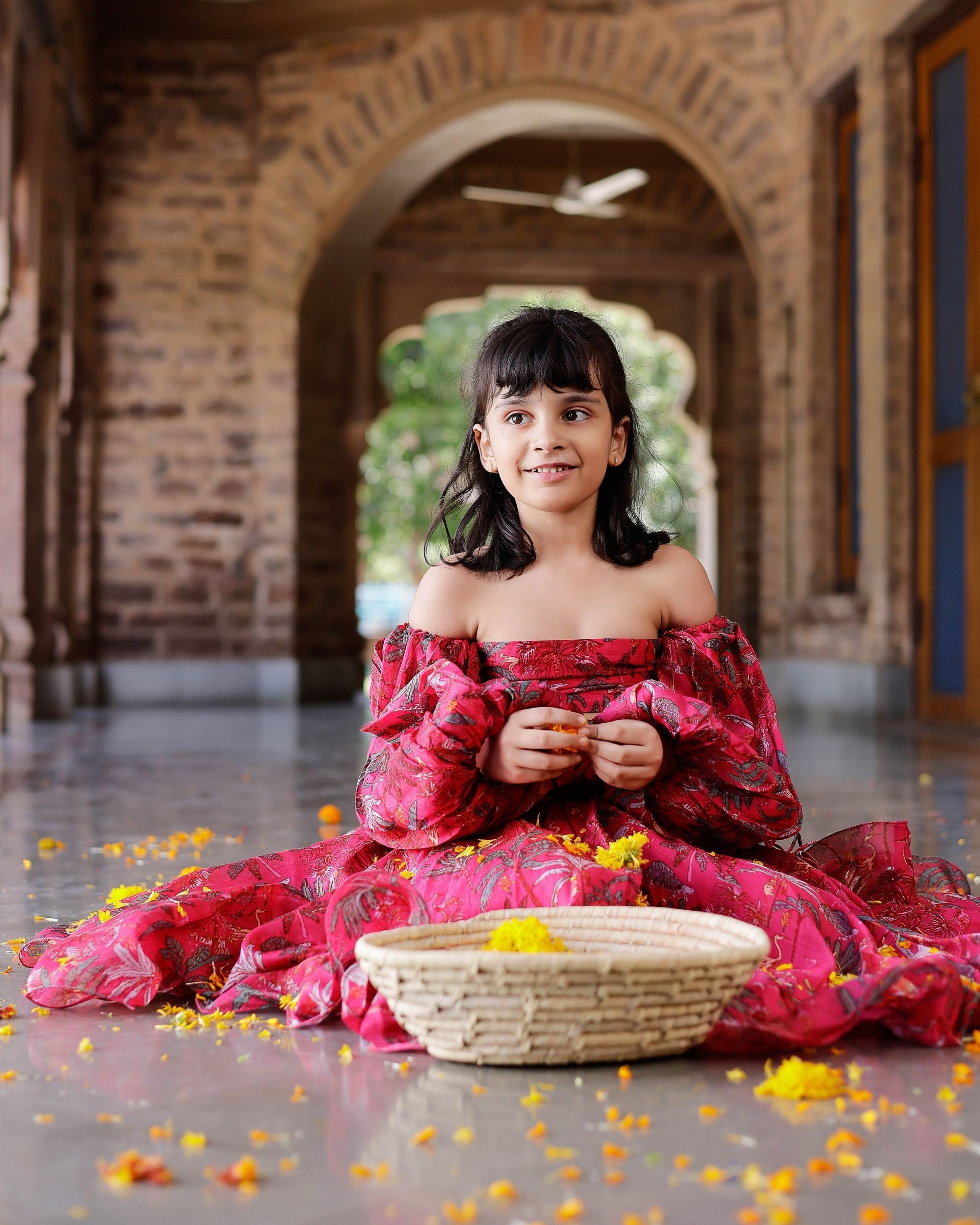 Ruby Chanderi Lehenga set My Store