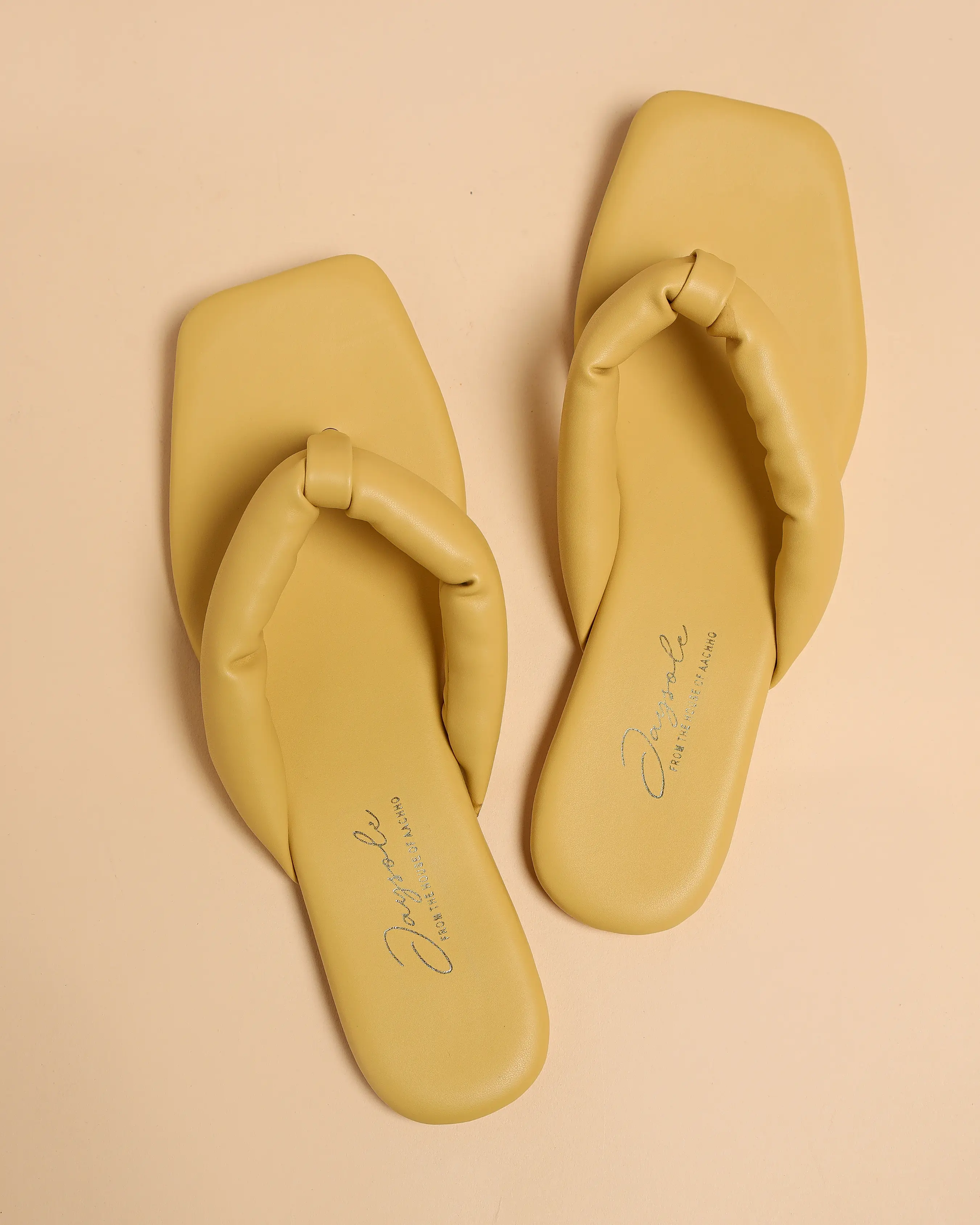 Strawlight Open Toe Flats My Store