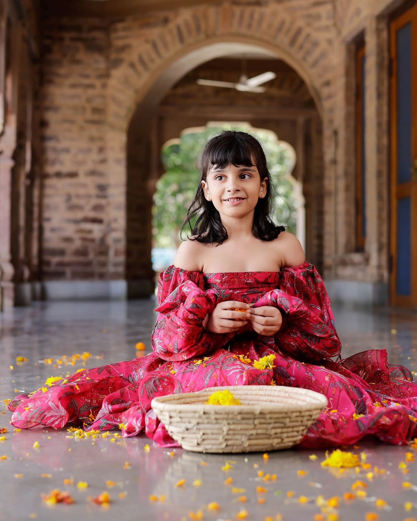 Ruby Chanderi Lehenga set My Store