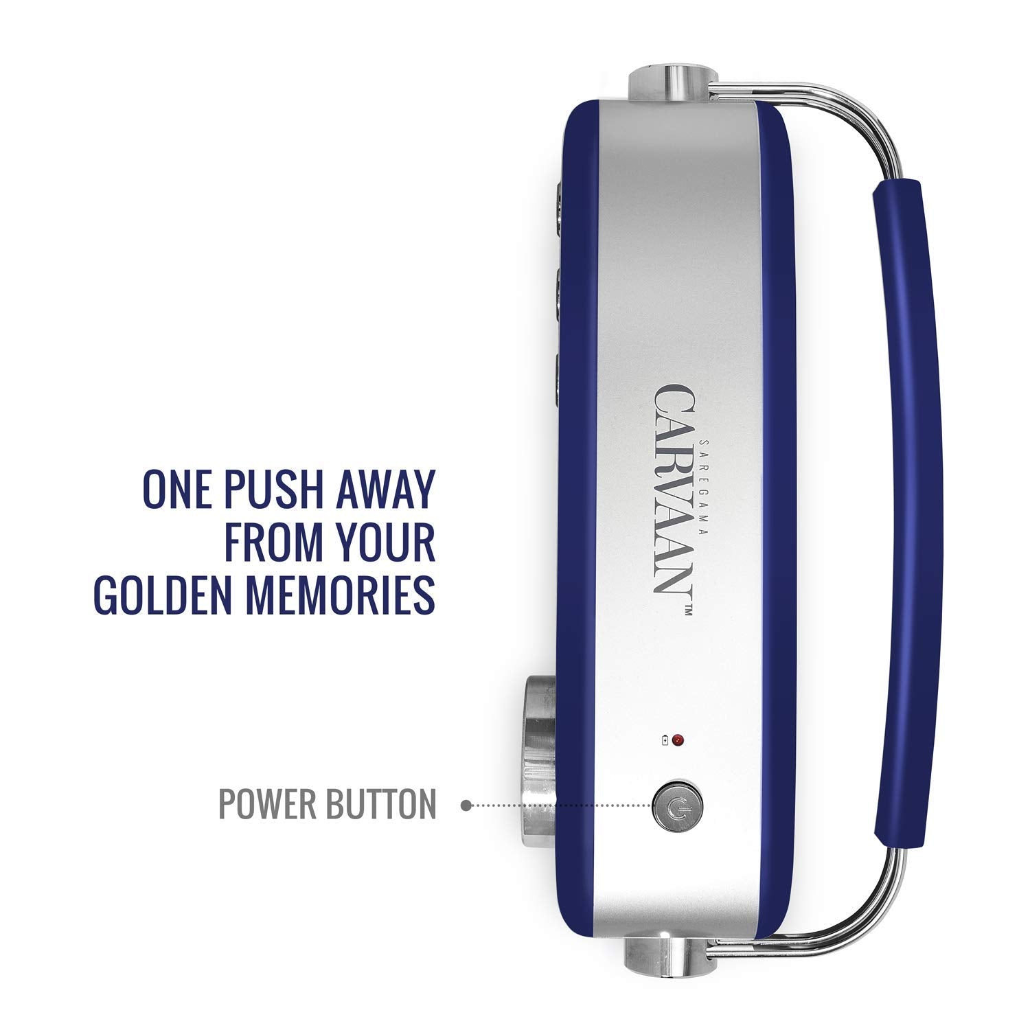 Saregama Carvaan Premium Hindi - Portable Music Player with 5000 Preloaded Songs, FM BT AUX Royal Blue