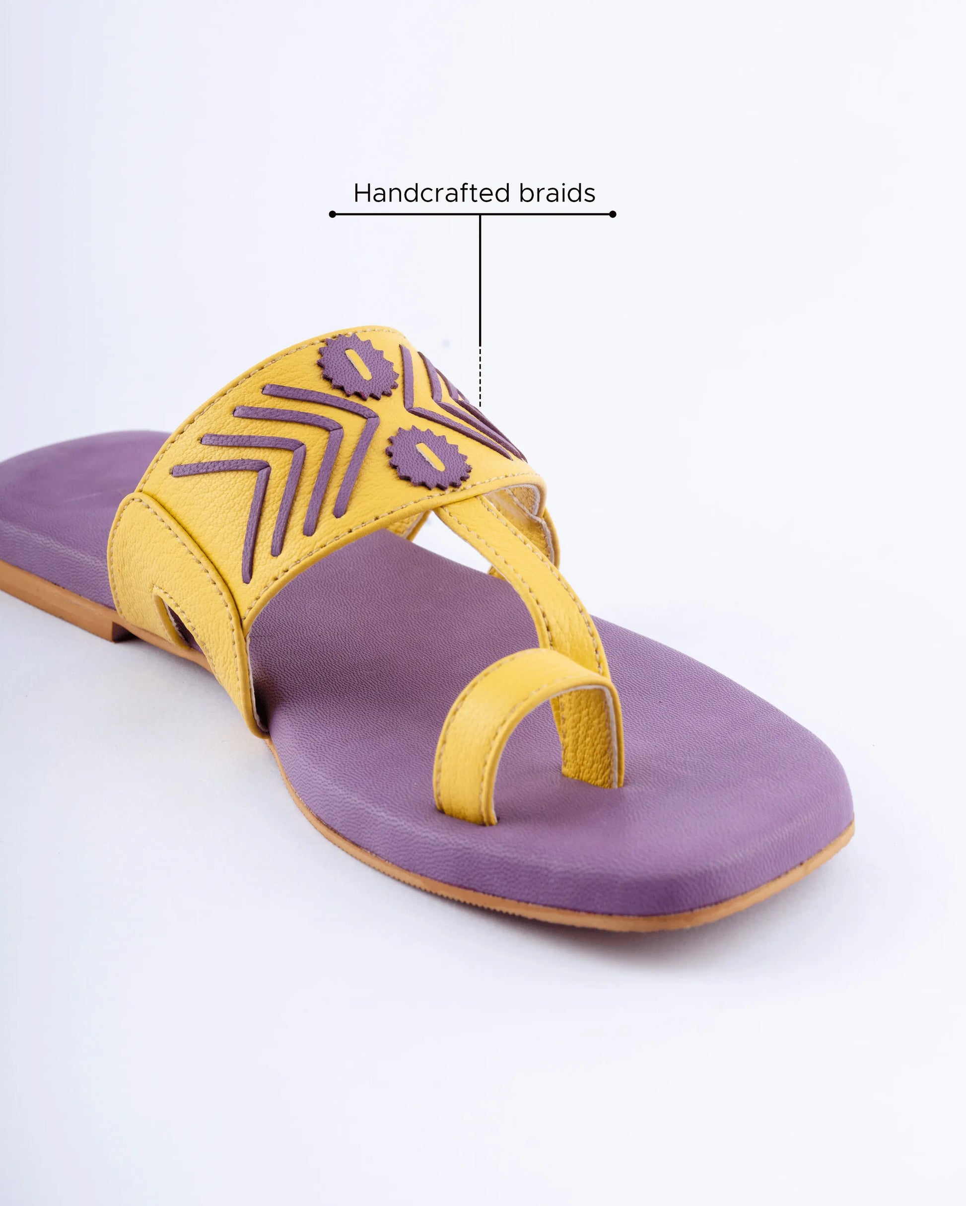 Thistle Yellow Kolha Flats My Store