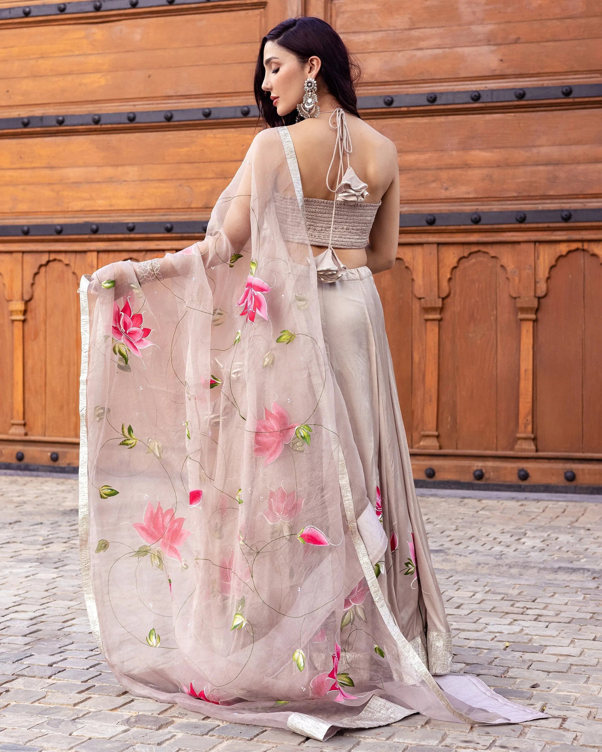 Sakani Handpainted Lehenga Set My Store