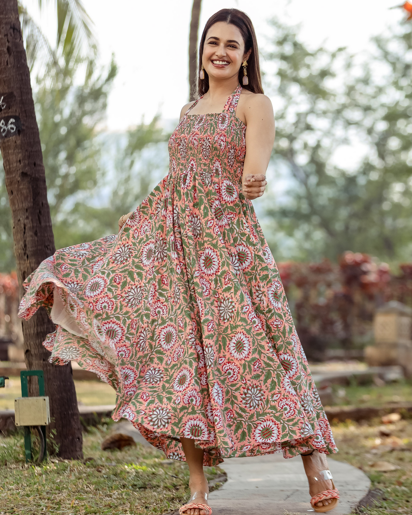 Rebecca Smocked Cotton Dress Quick Cart