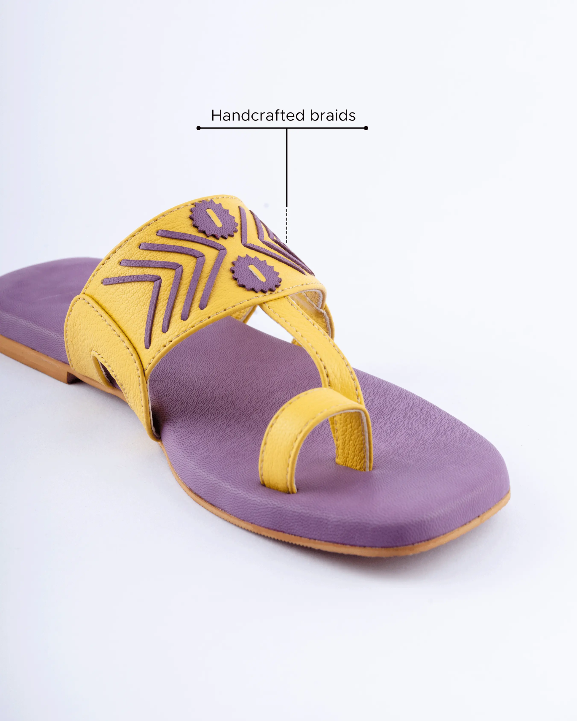 Thistle Yellow Kolha Flats My Store