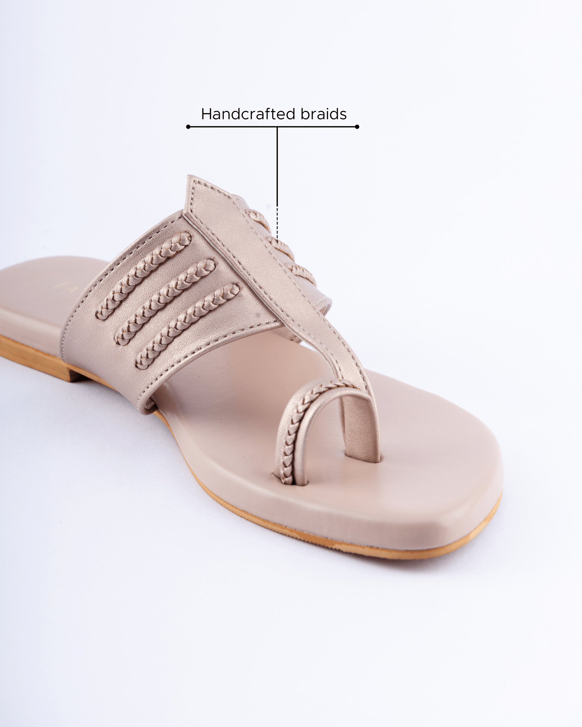 Rosy Pink Kolha Flats My Store