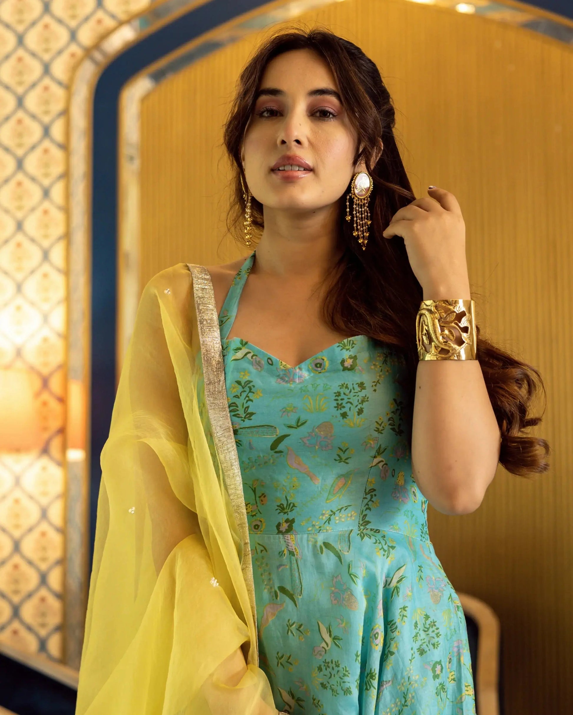 Firosa Chanderi Sharara Set My Store