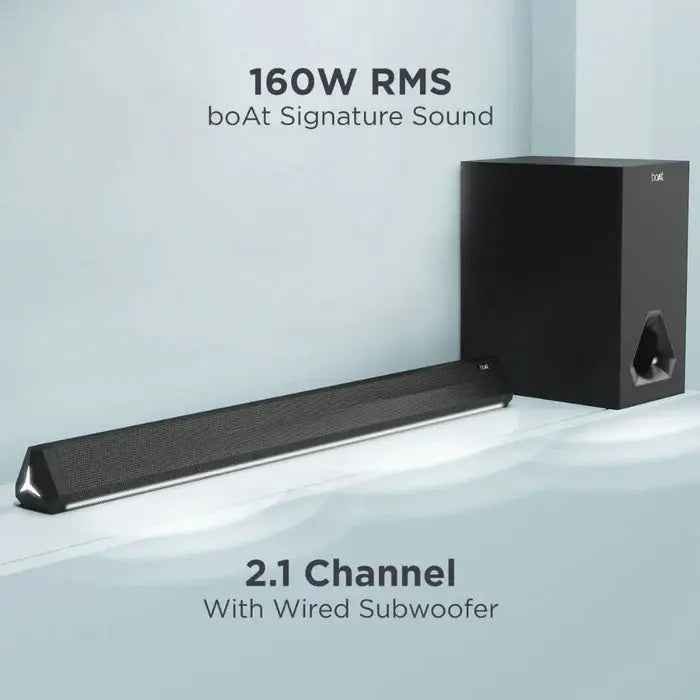 boAt Aavante Bar Aura Bluetooth Soundbar with 160W RMS Signature Sound, 2.1 Channel, Wired Subwoofer My Store