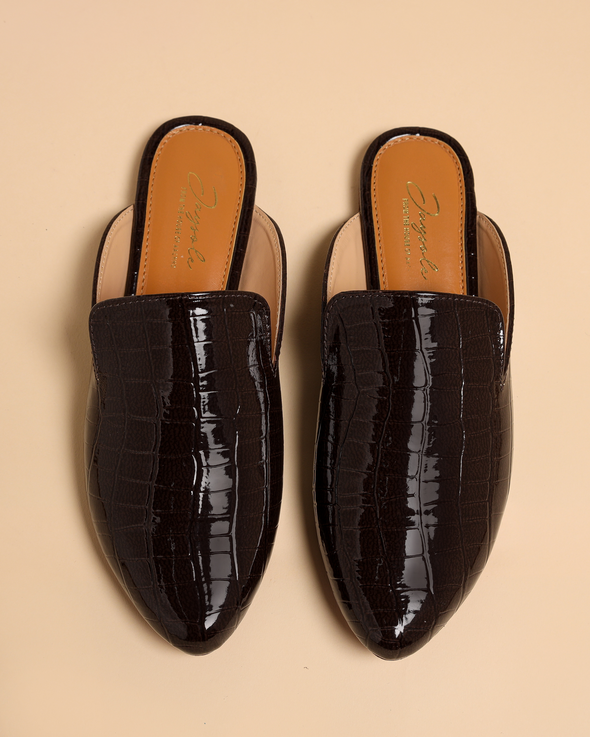 Pirate Black Leather Mules My Store