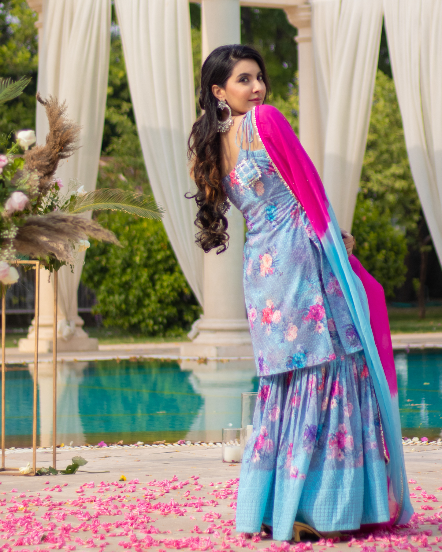 Blooming Fairy Embroidered Sharara Set Quick Cart