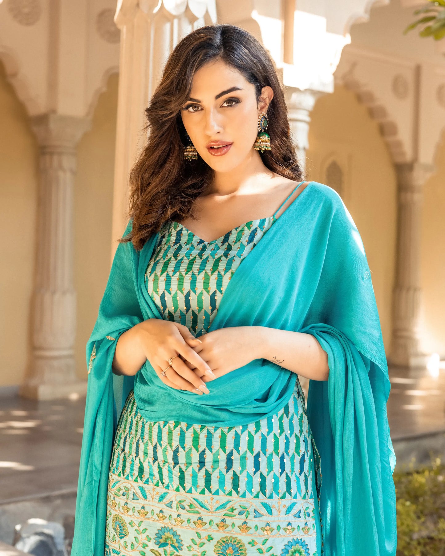 Nazreen Georgette Sharara Set My Store