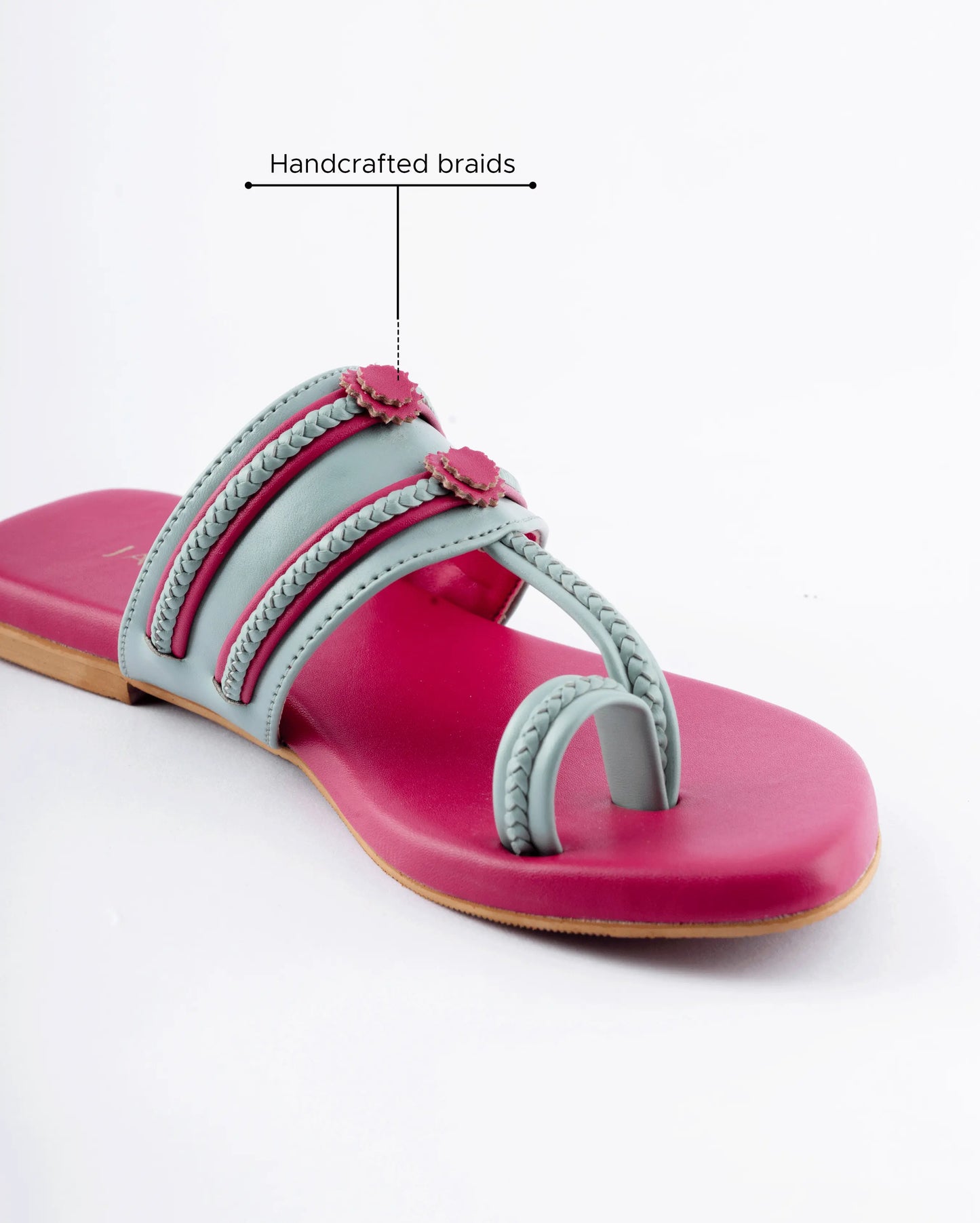 Mountbatten pink Kolha Flats My Store