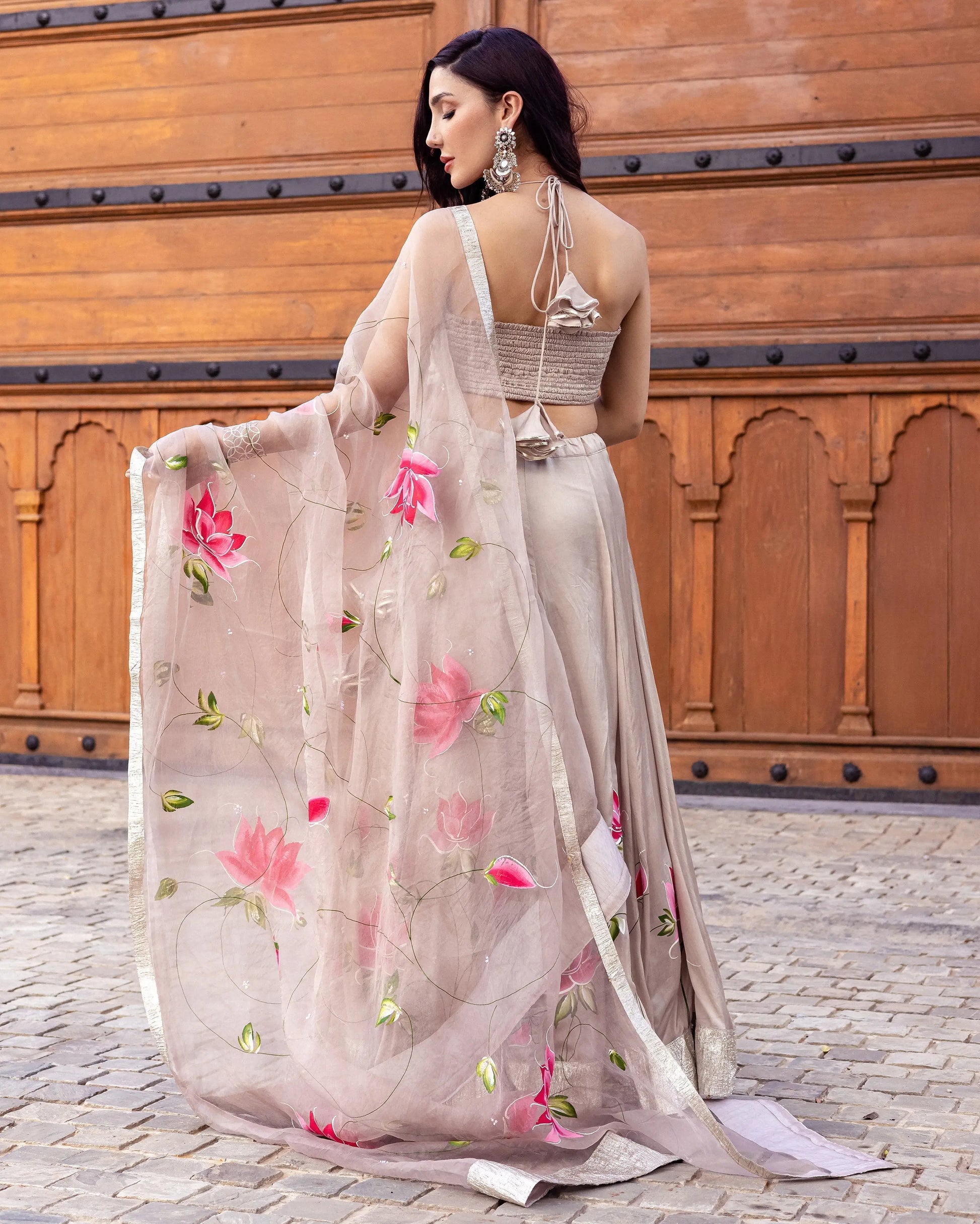 Sakani Handpainted Lehenga Set My Store