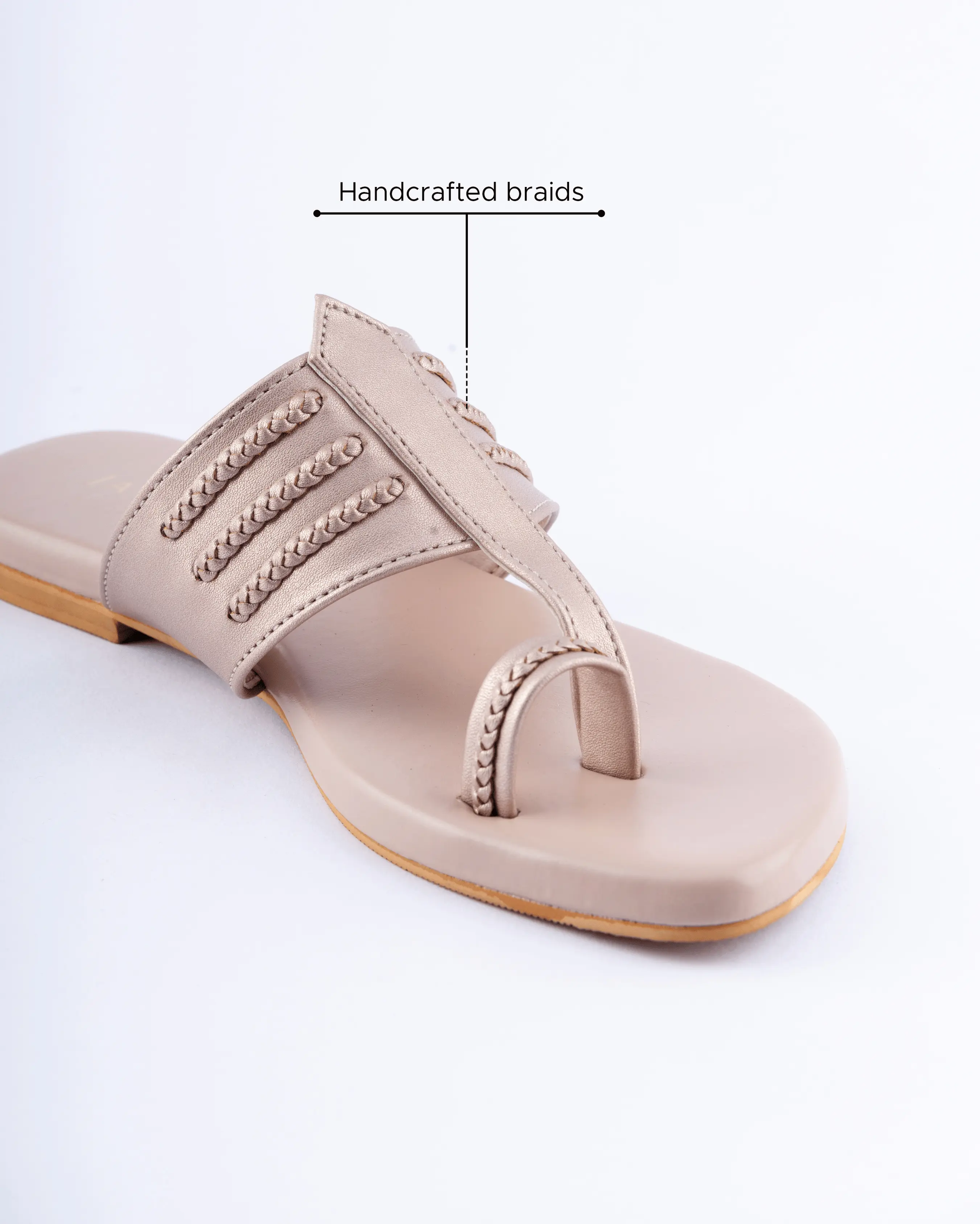 Rosy Pink Kolha Flats My Store