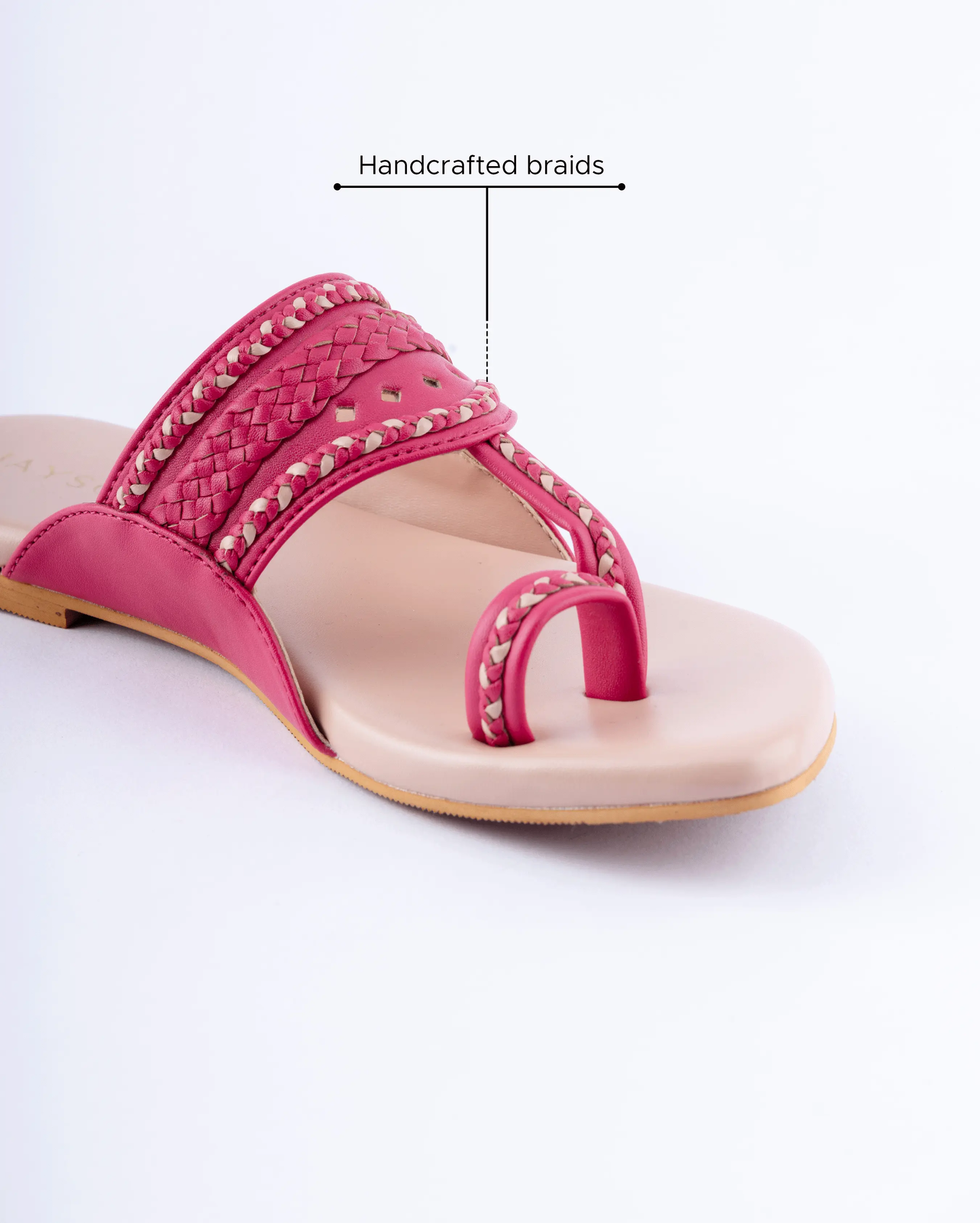 Sienna Pink Kolha Flats My Store