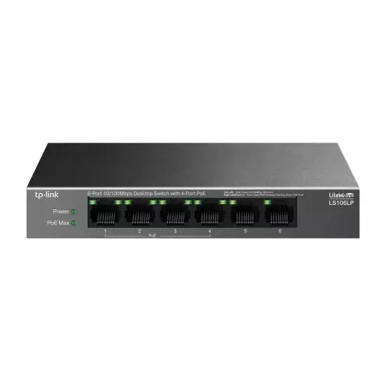 TP-Link 4 Port Poe Switch (4 Normal Poe + 2 Normal Uplink) LS106LP