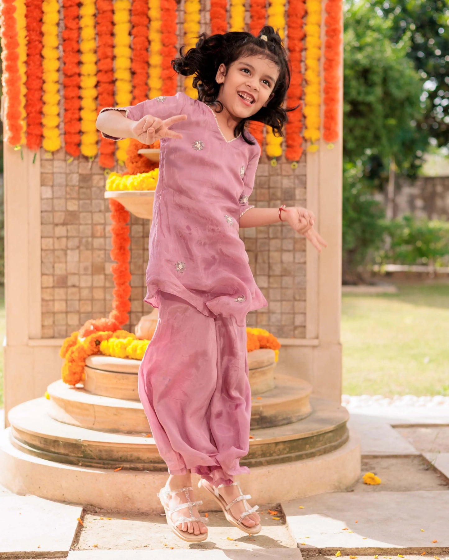 Purple Paradise Silk Coord Set My Store