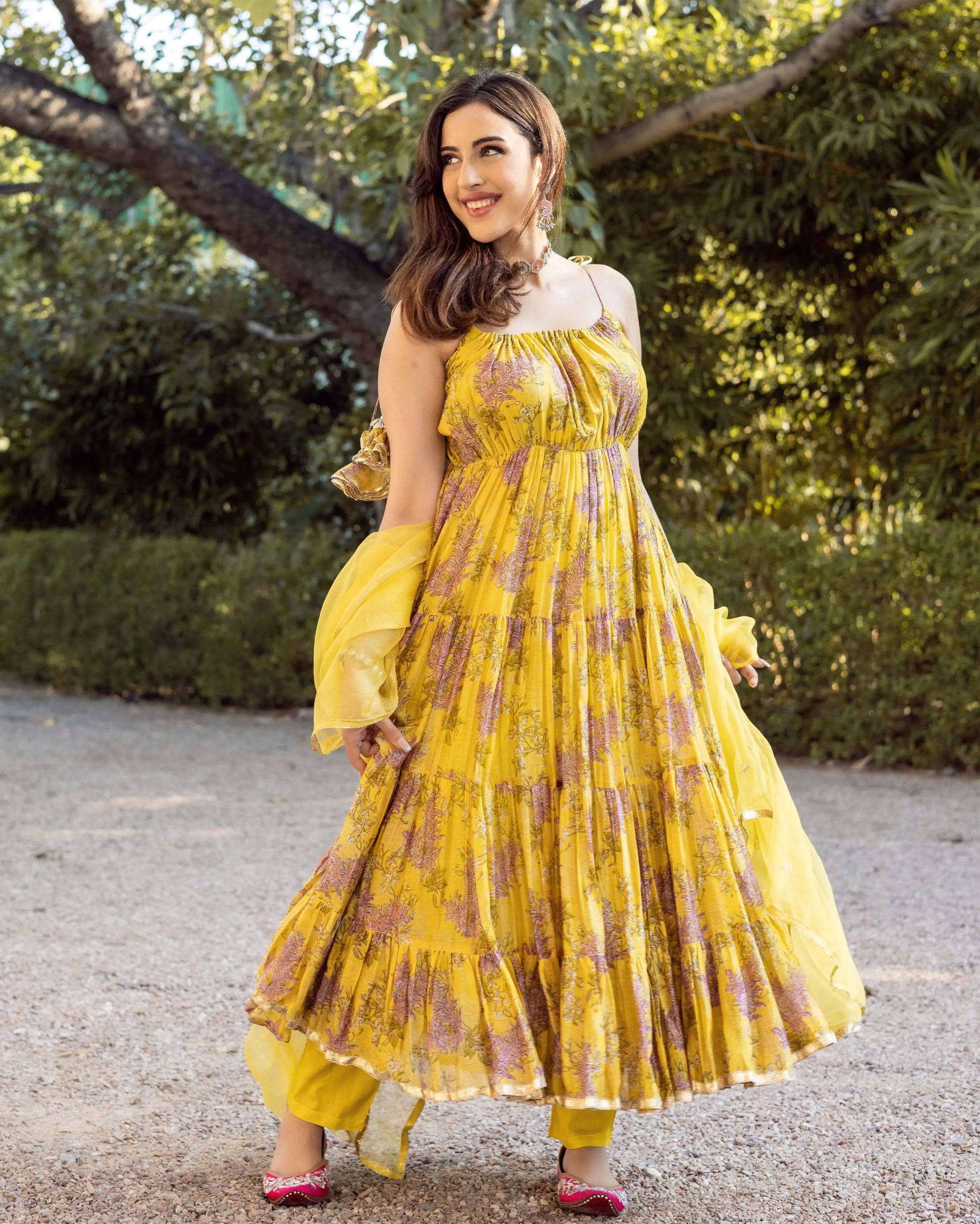 Surajmukhi Chanderi Suit Set My Store