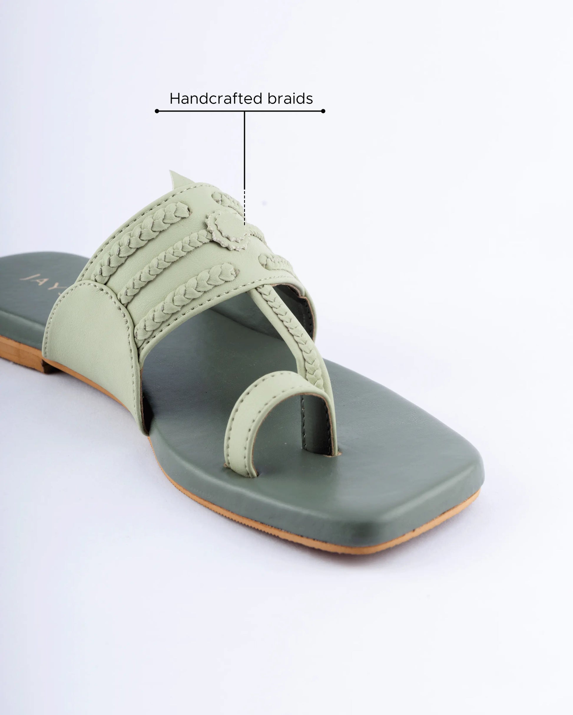 Pale Leaf Kolha Flats My Store