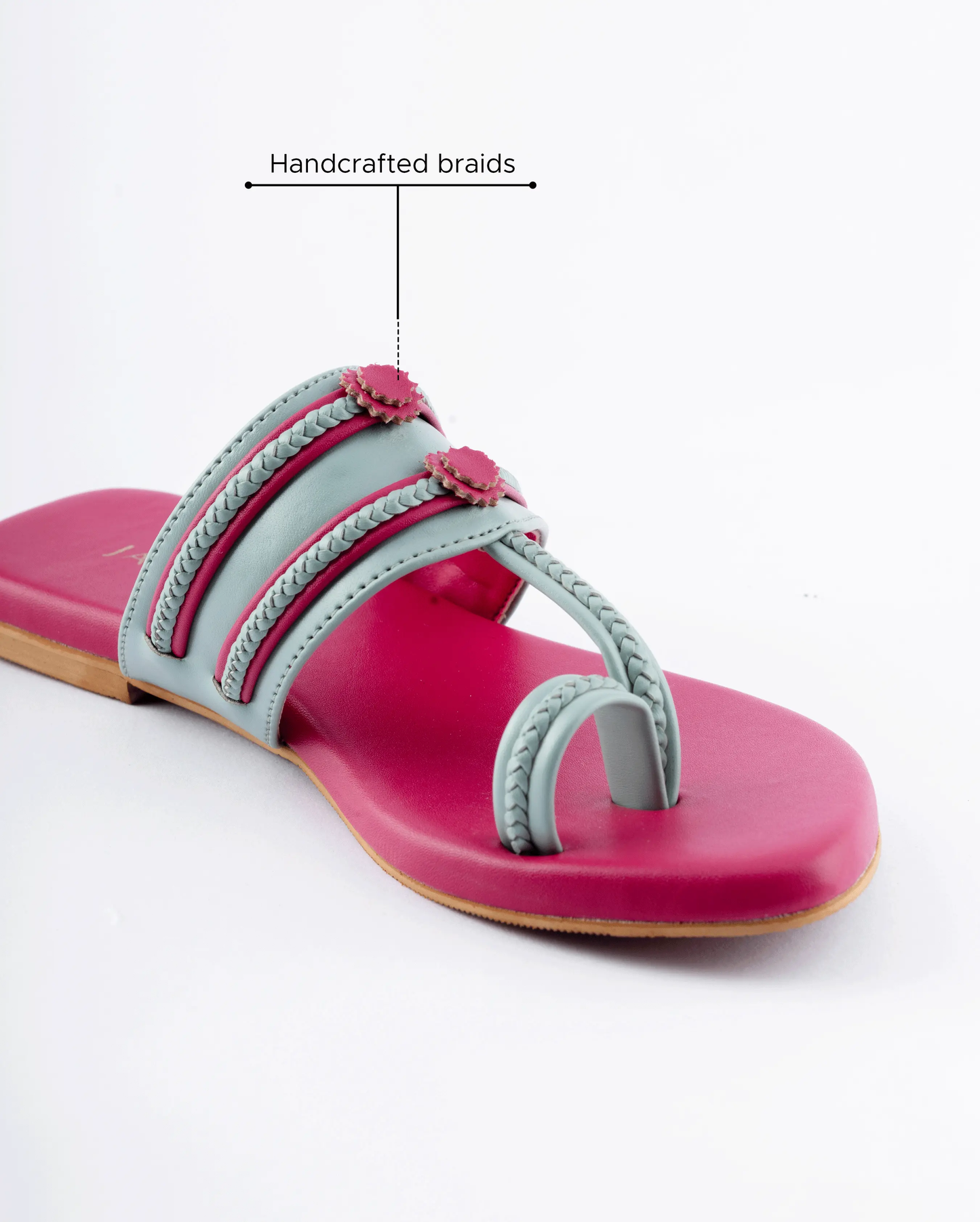 Mountbatten pink Kolha Flats My Store