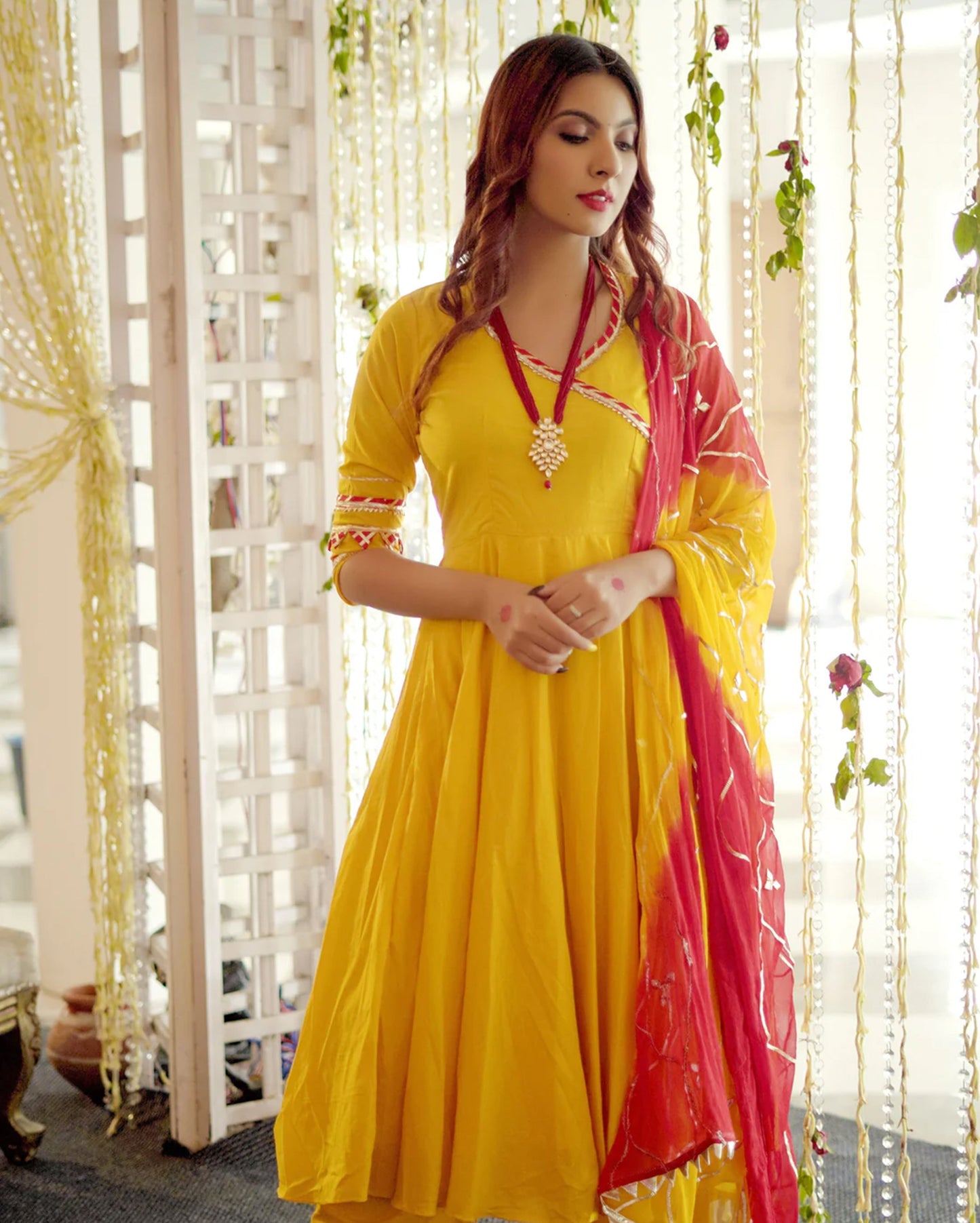 Royal Yellow Gotapatti Suit Set My Store