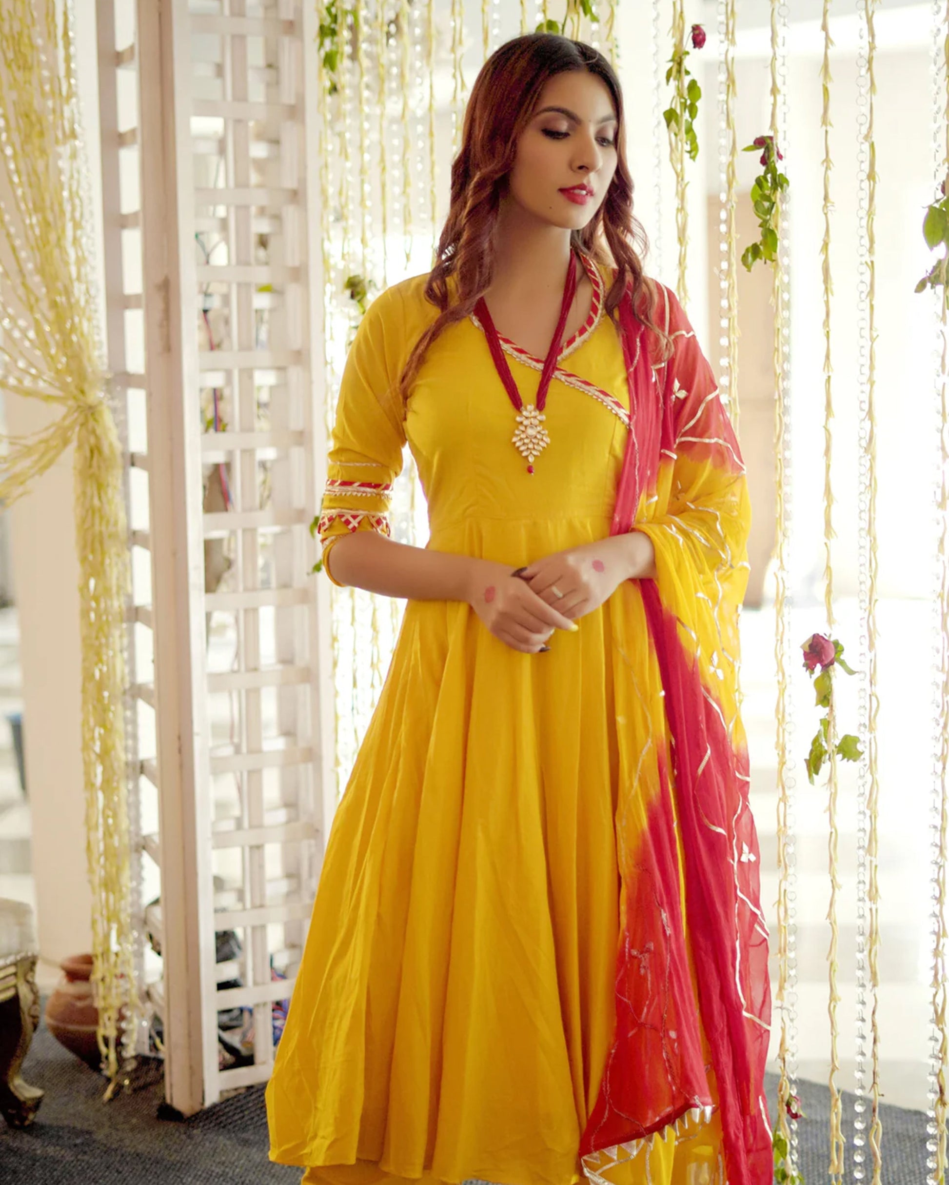 Royal Yellow Gotapatti Suit Set My Store