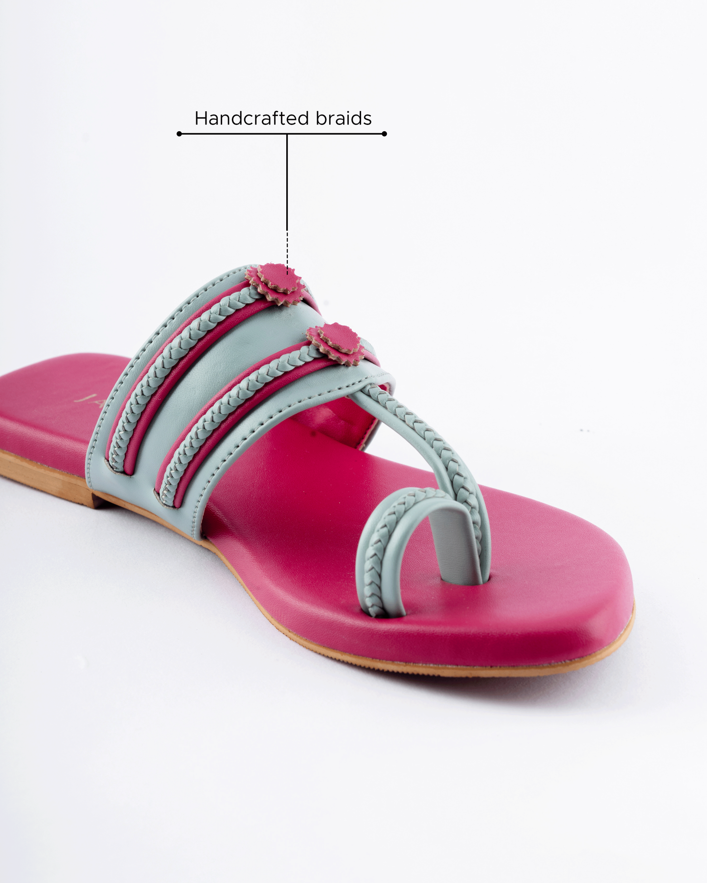 Mountbatten pink Kolha Flats My Store