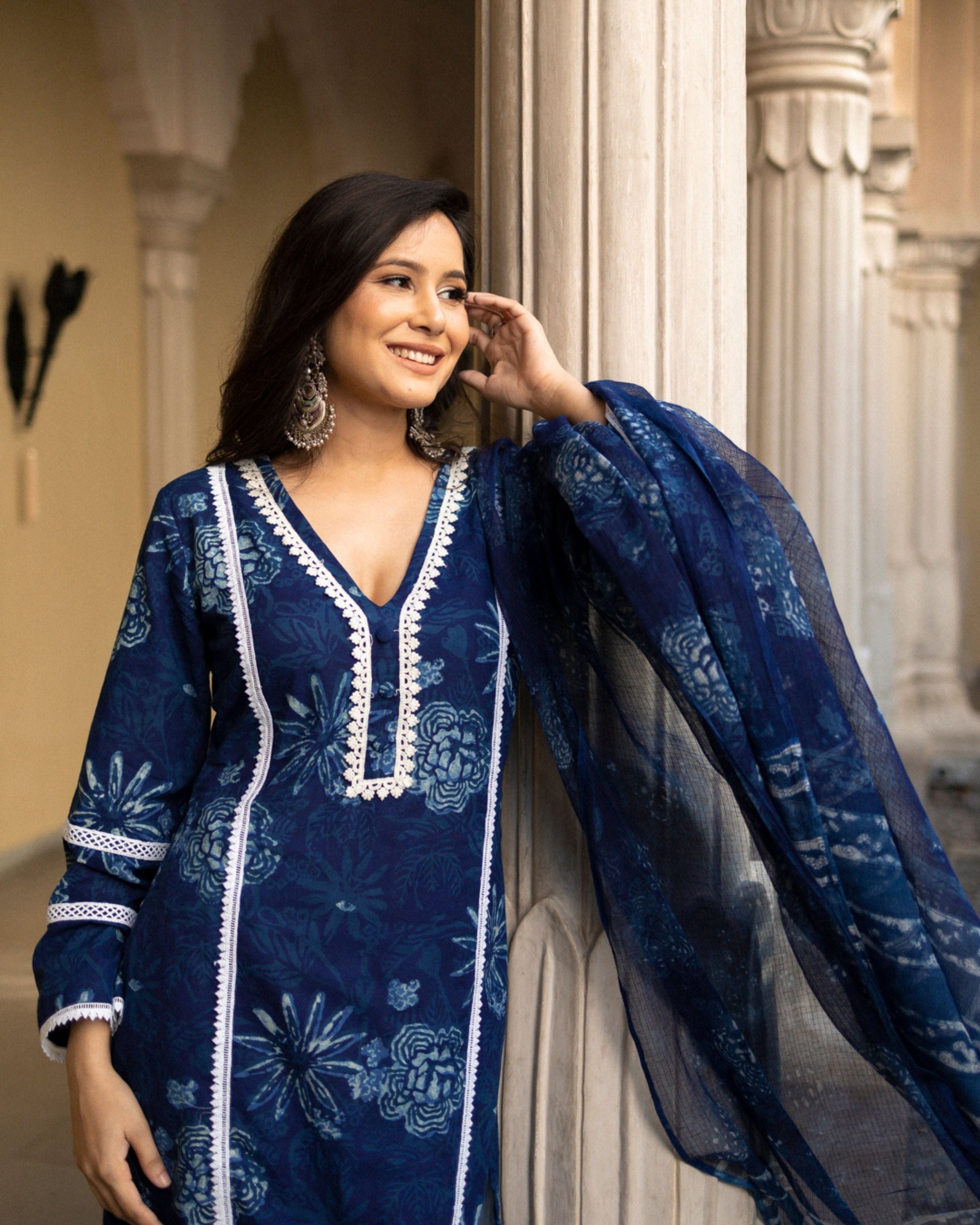 Rithwik Handblock Suit Set My Store