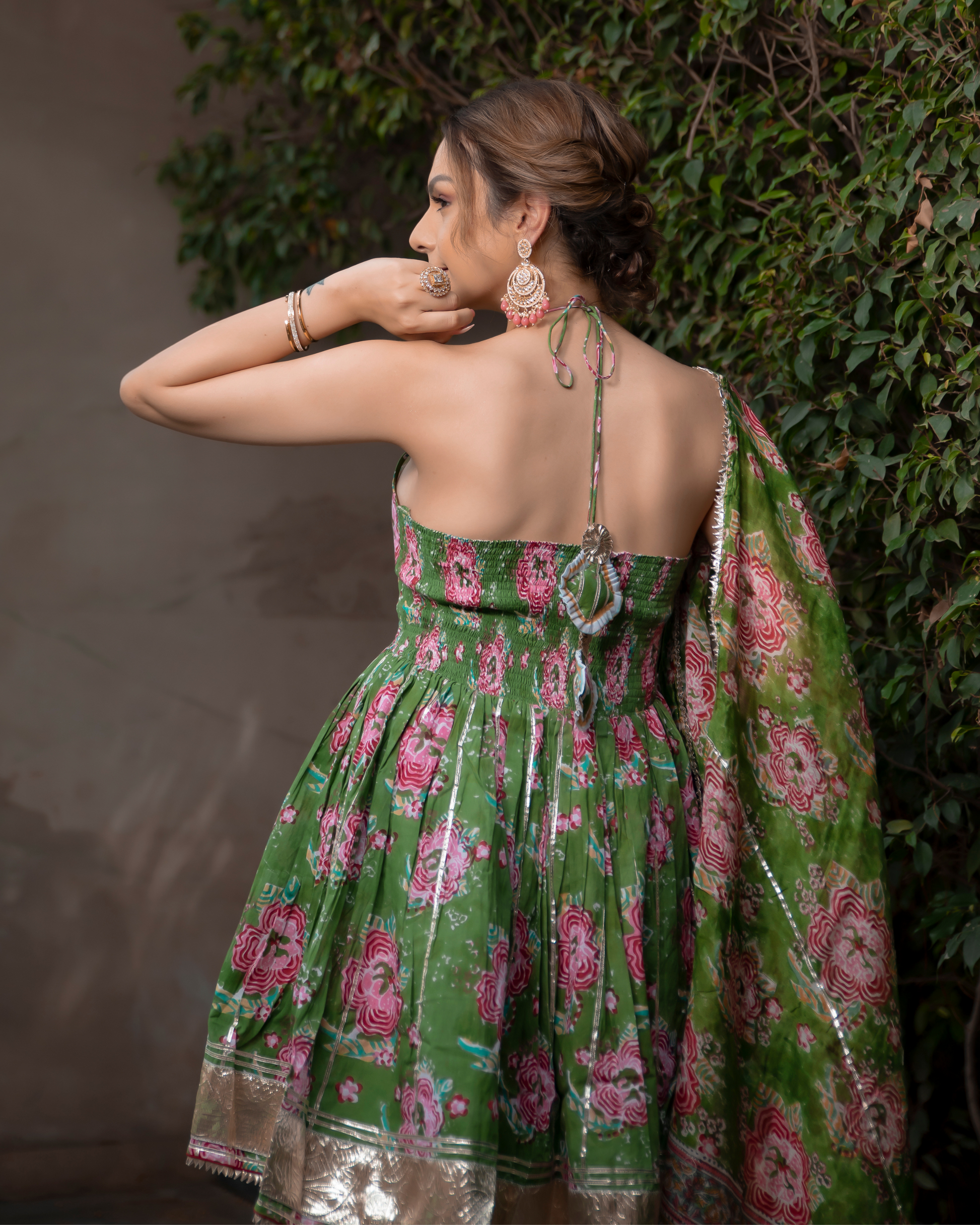 Secret Garden Handblock Gota Sharara Set Quick Cart