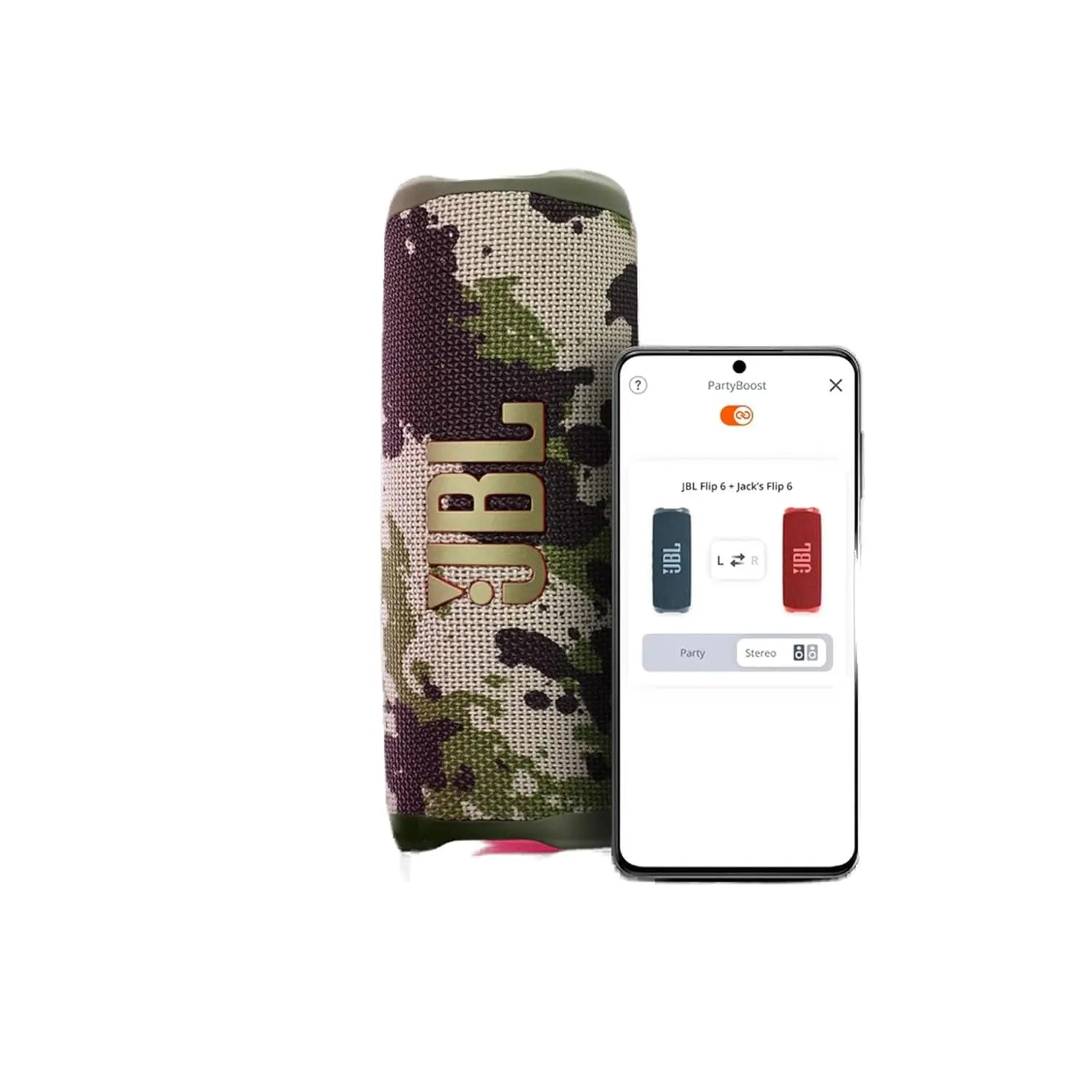 JBL Flip 6 Wireless Portable Bluetooth Speaker Pro Sound (JBSP0464 - JBL FLIP6 PORTABLE BT SPEAKER - SQUAD) My Store