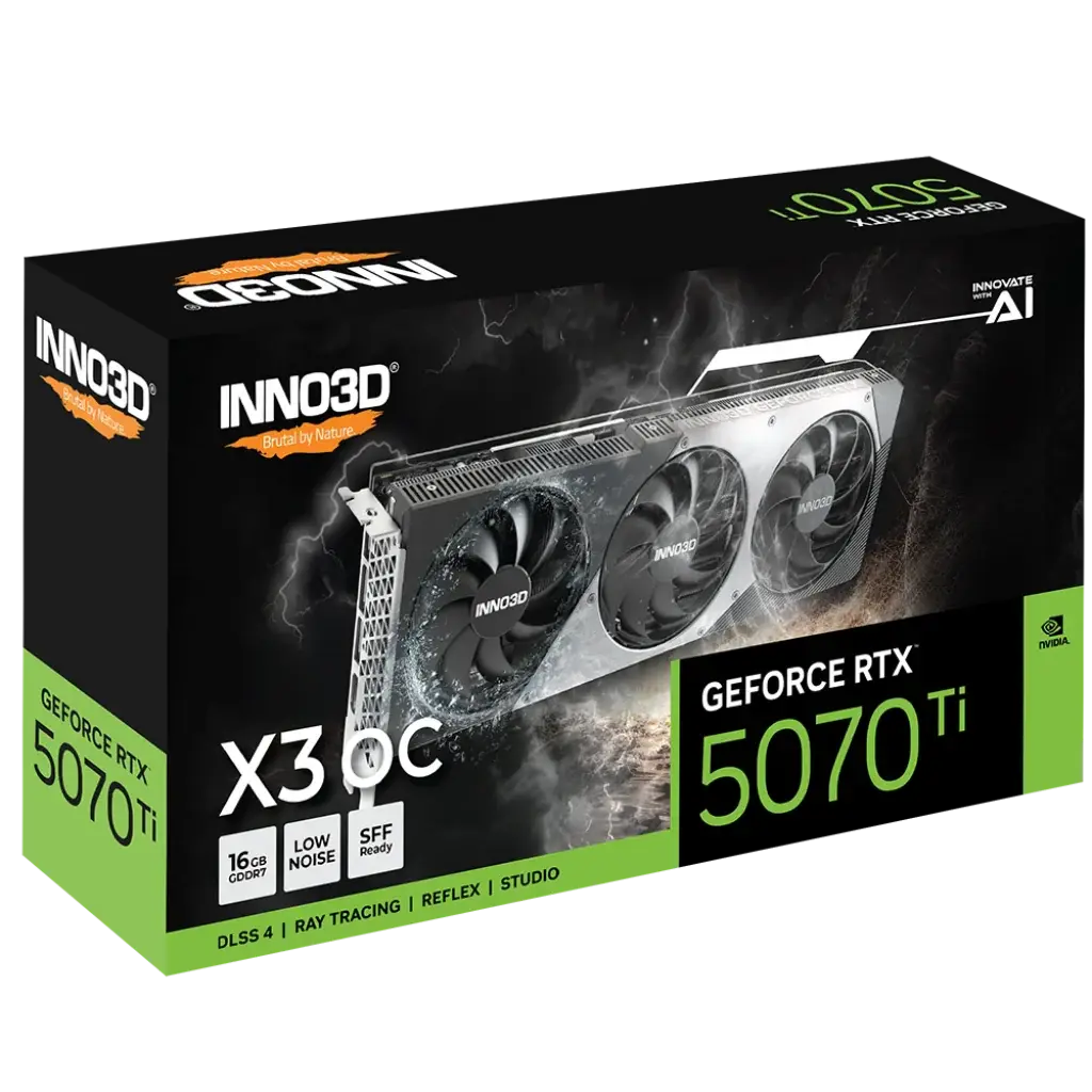 INNO3D GeForce RTX 5070 TI X3 OC 16GB GDDR7 Graphics Card