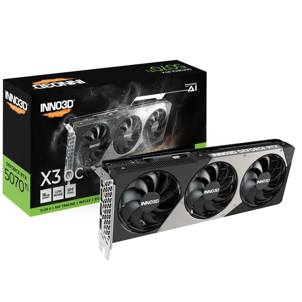 INNO3D GeForce RTX 5070 TI X3 OC 16GB GDDR7 Graphics Card