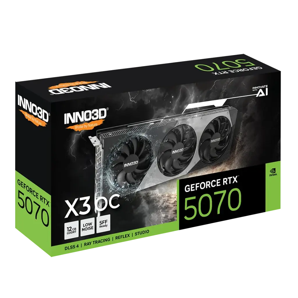 INNO3D GeForce RTX 5070 TWIN X3 OC 12GB GDDR7 Graphics Card